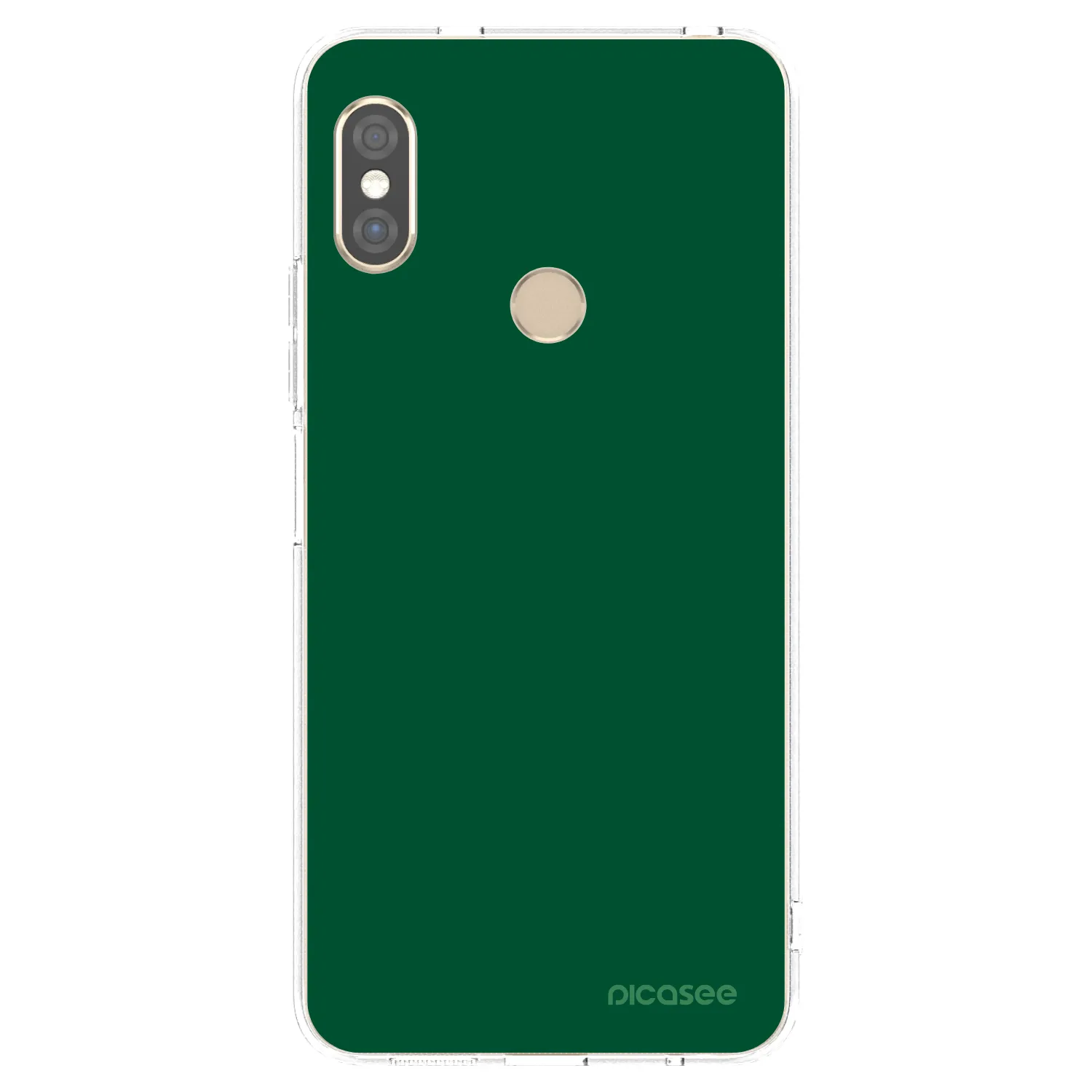Picasee husă transparentă din silicon pentru Xiaomi Redmi Note 5 Global - Green Gleam