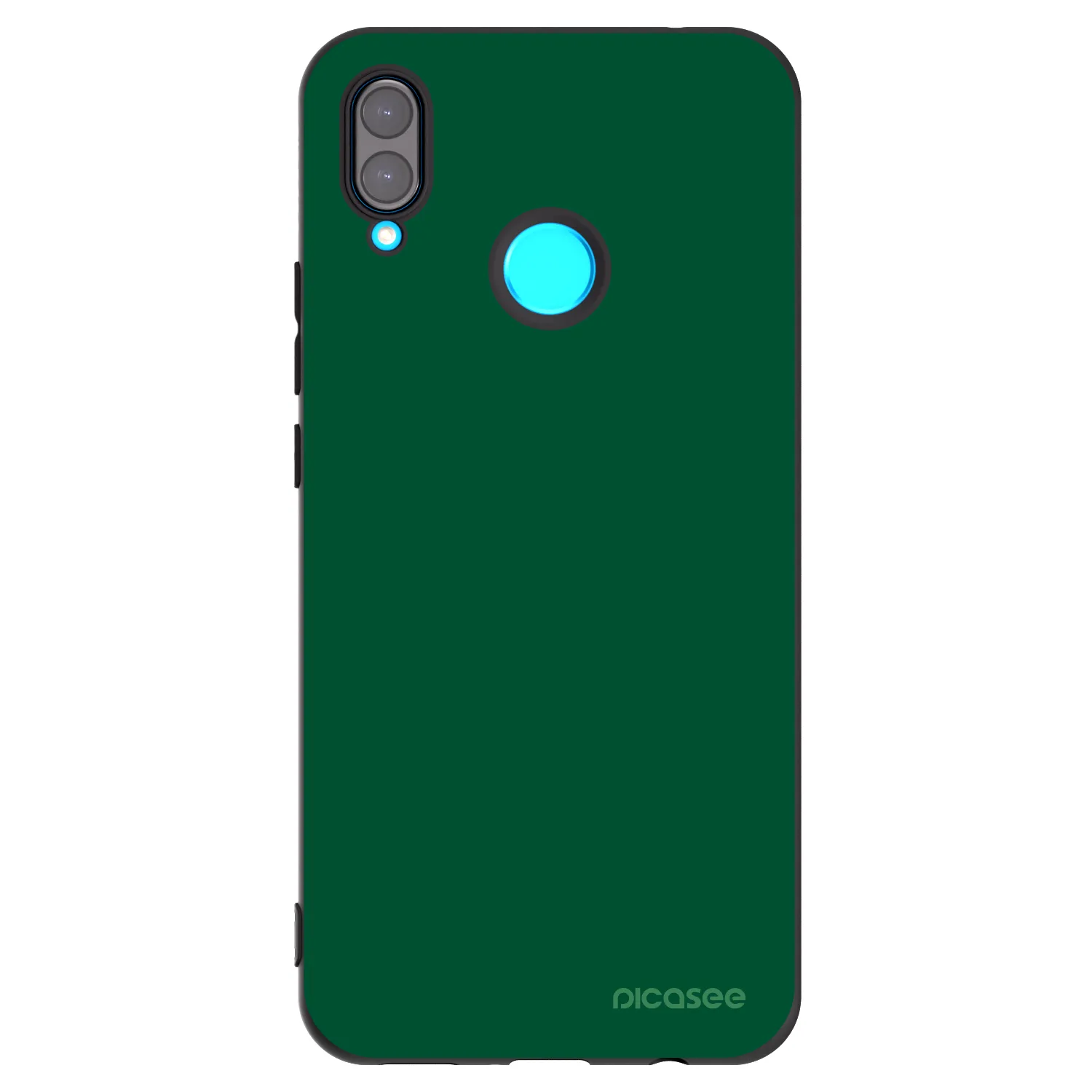 Picasee husă neagră din silicon pentru Huawei Nova 3i - Green Gleam