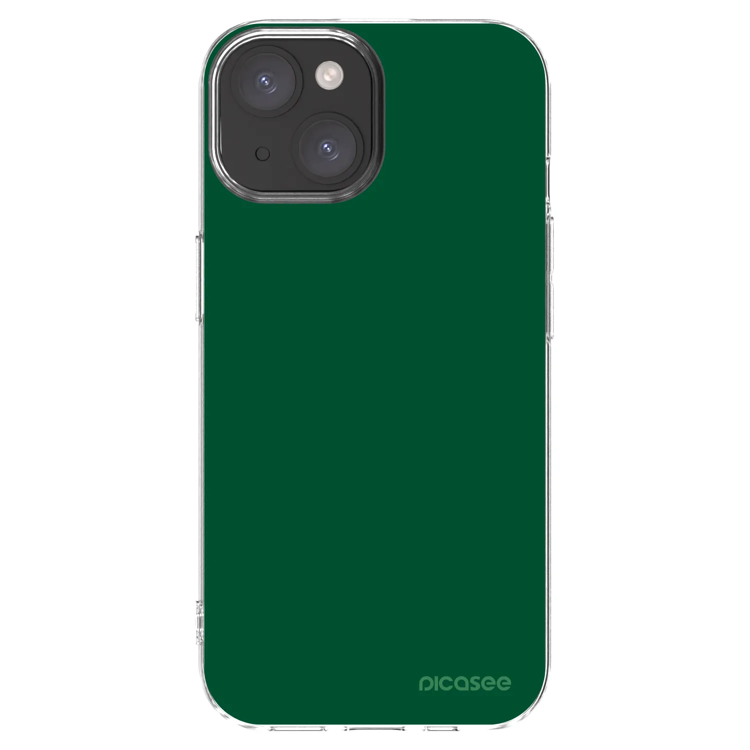 Picasee husă transparentă din silicon pentru Apple iPhone 15 - Green Gleam