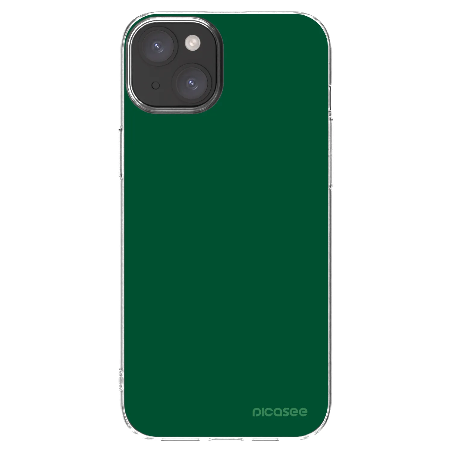 Picasee husă transparentă din silicon pentru Apple iPhone 15 Plus - Green Gleam