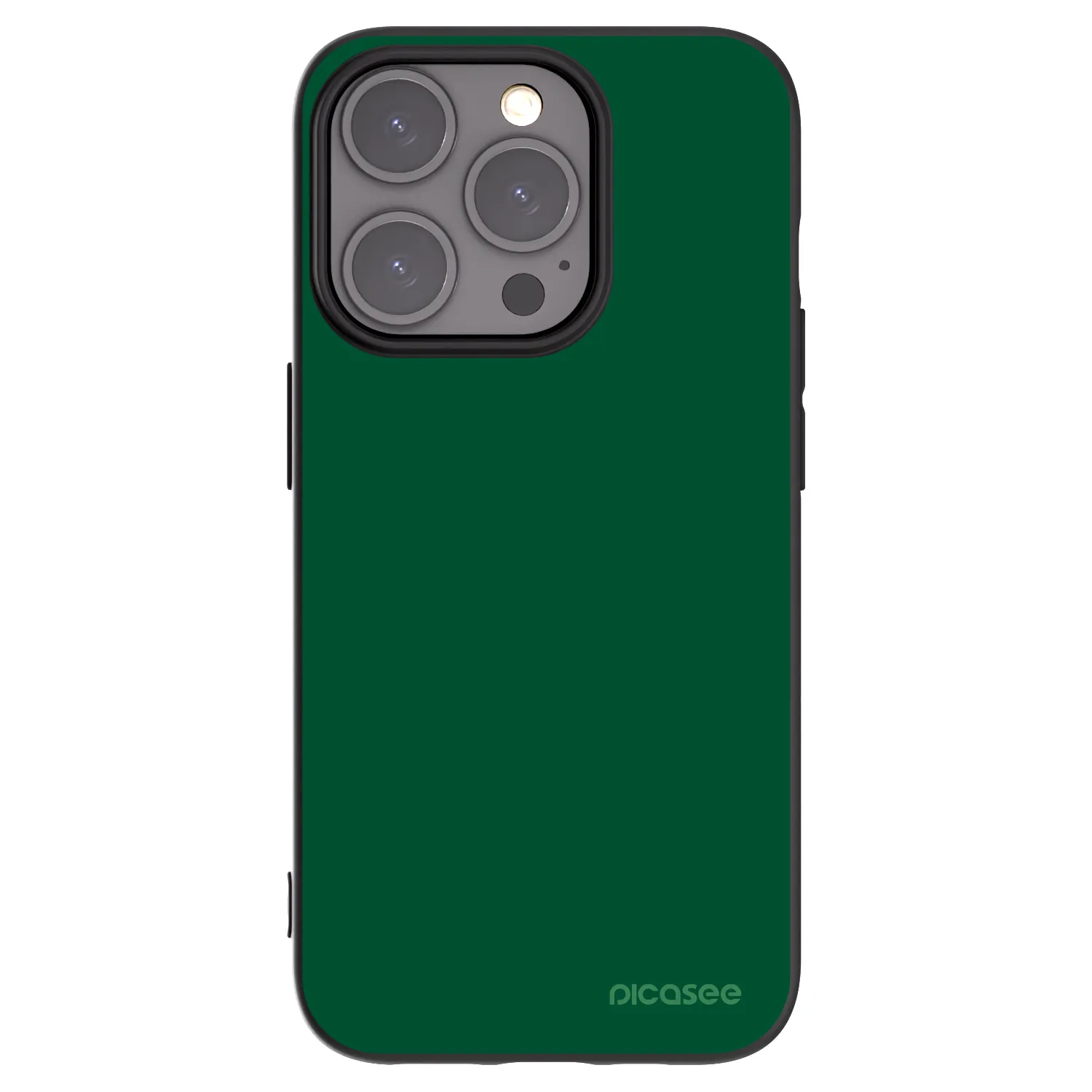 Picasee husă neagră din silicon pentru Apple iPhone 15 Pro - Green Gleam
