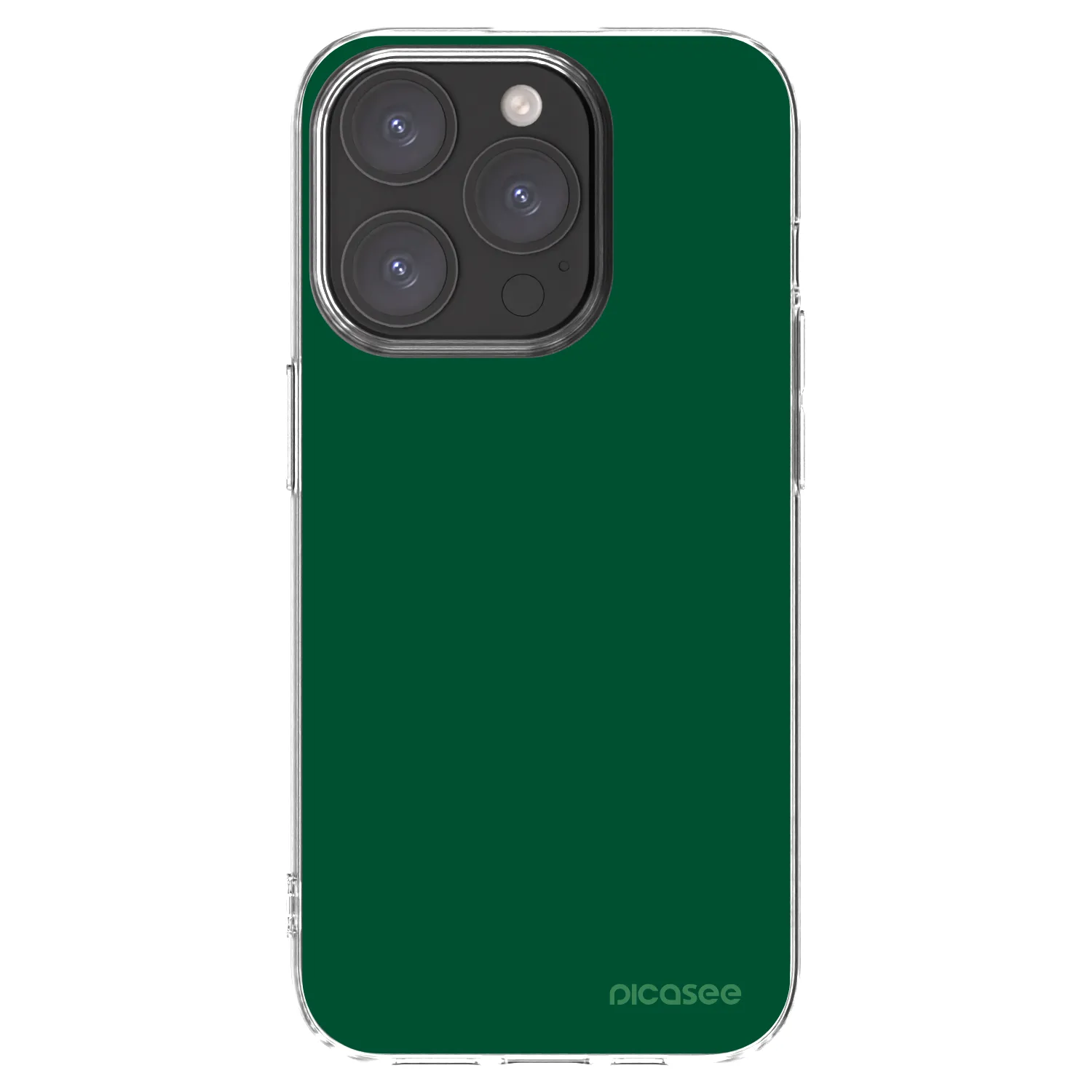 Picasee husă transparentă din silicon pentru Apple iPhone 15 Pro - Green Gleam