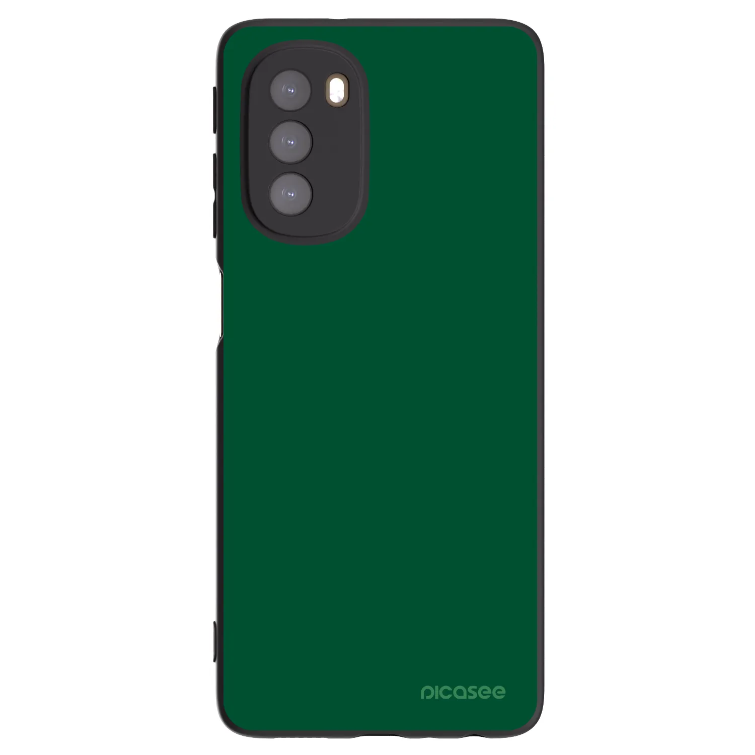 Picasee husă neagră din silicon pentru Motorola Moto G51 - Green Gleam
