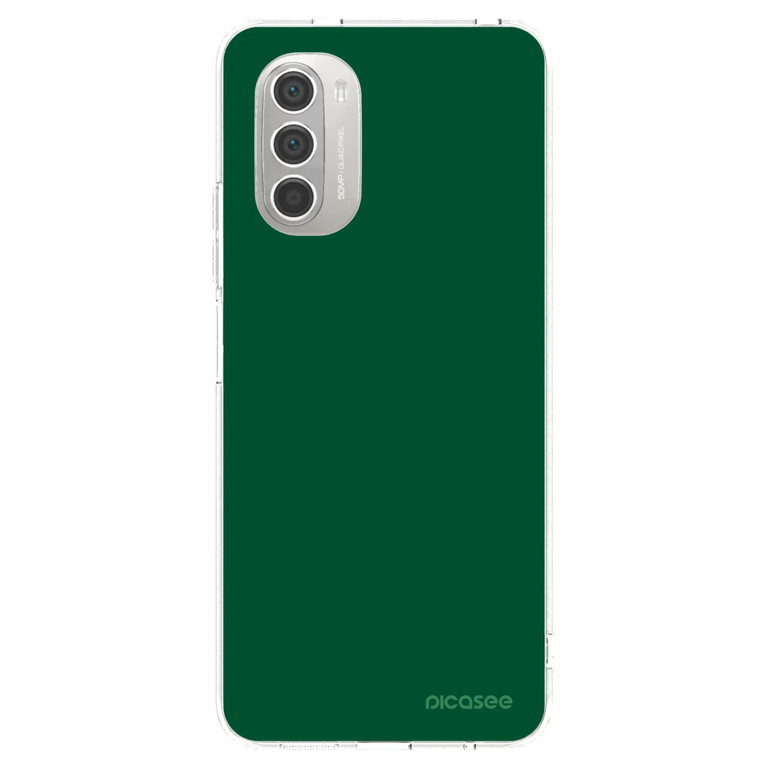 Picasee husă transparentă din silicon pentru Motorola Moto G51 - Green Gleam