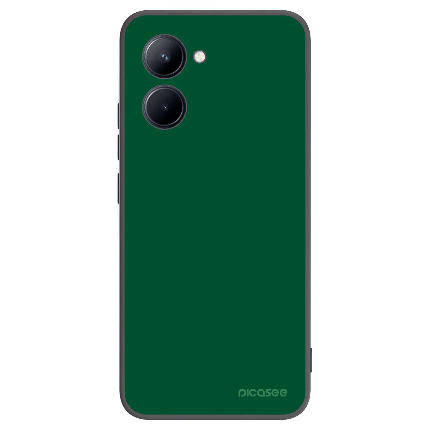 Picasee husă neagră din silicon pentru Realme C33 (2023) - Green Gleam
