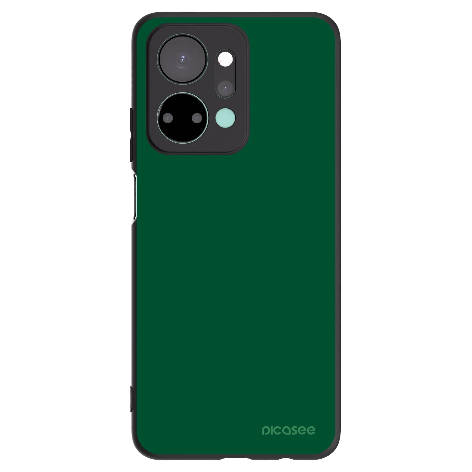 Picasee husă neagră din silicon pentru Honor X7a - Green Gleam