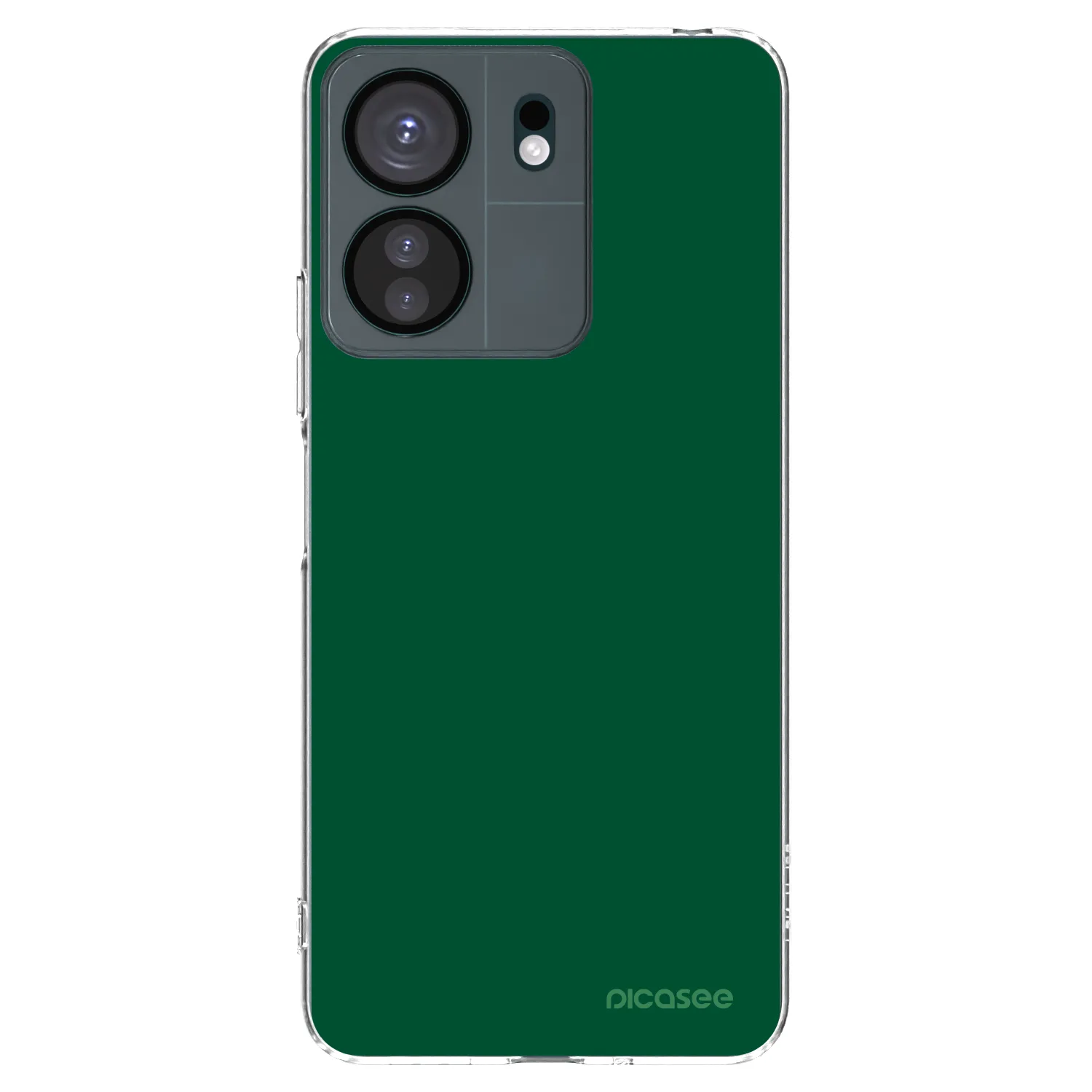 Picasee husă transparentă din silicon pentru Xiaomi Redmi 13C 4G - Green Gleam