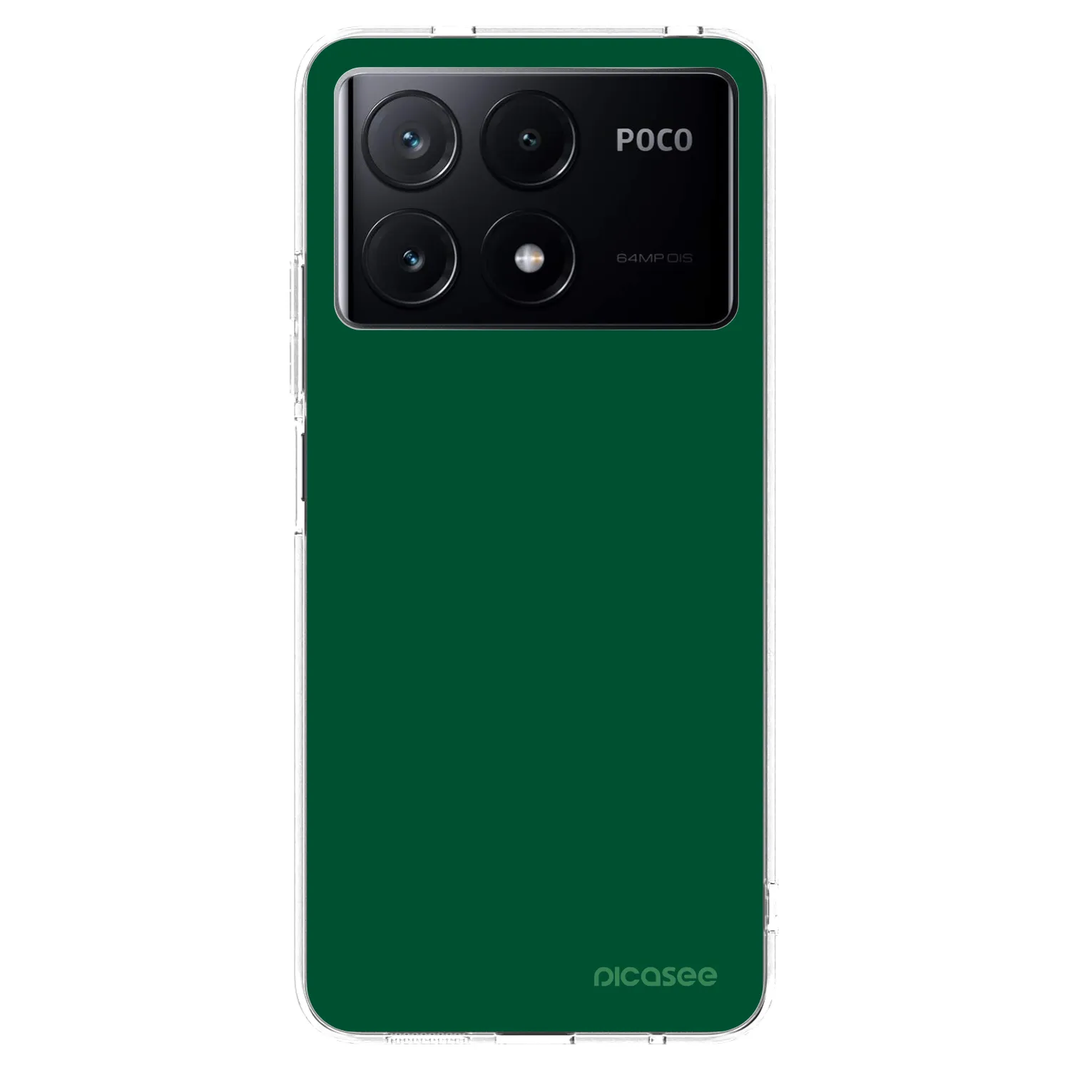 Picasee husă transparentă din silicon pentru Xiaomi Poco X6 Pro - Green Gleam