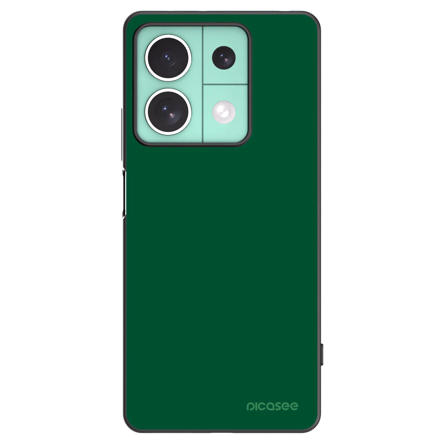 Picasee husă neagră din silicon pentru Xiaomi Redmi Note 13 5G - Green Gleam
