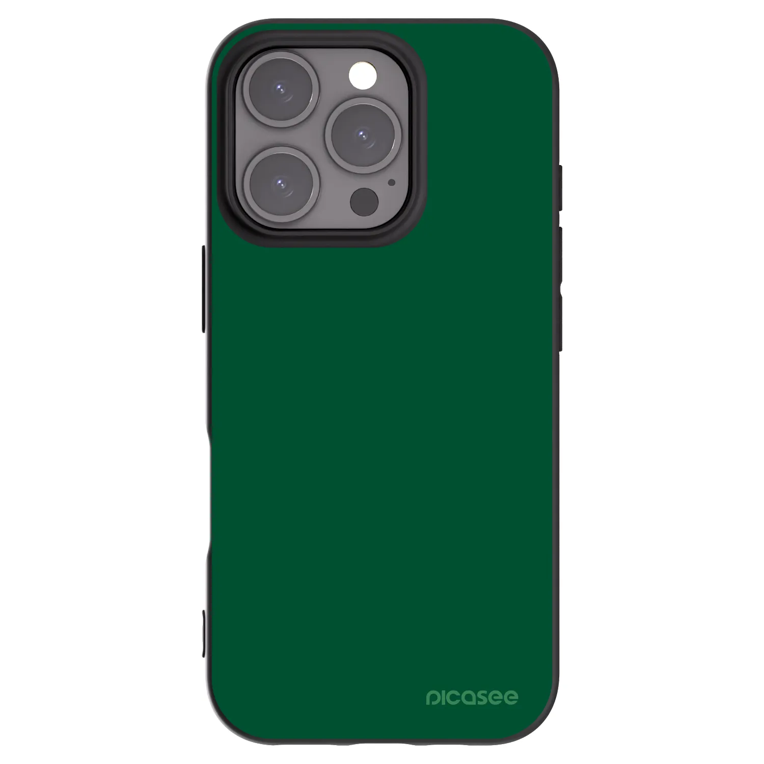 Picasee husă neagră din silicon pentru Apple iPhone 16 Pro - Green Gleam