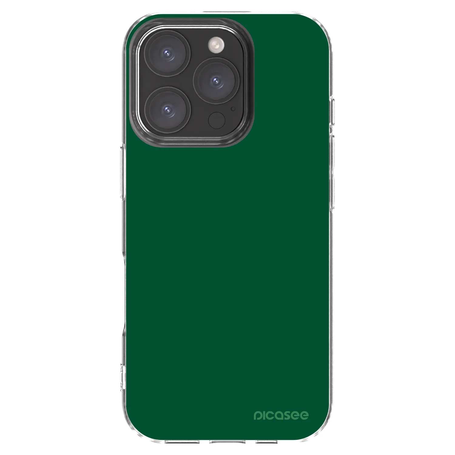 Picasee husă transparentă din silicon pentru Apple iPhone 16 Pro - Green Gleam