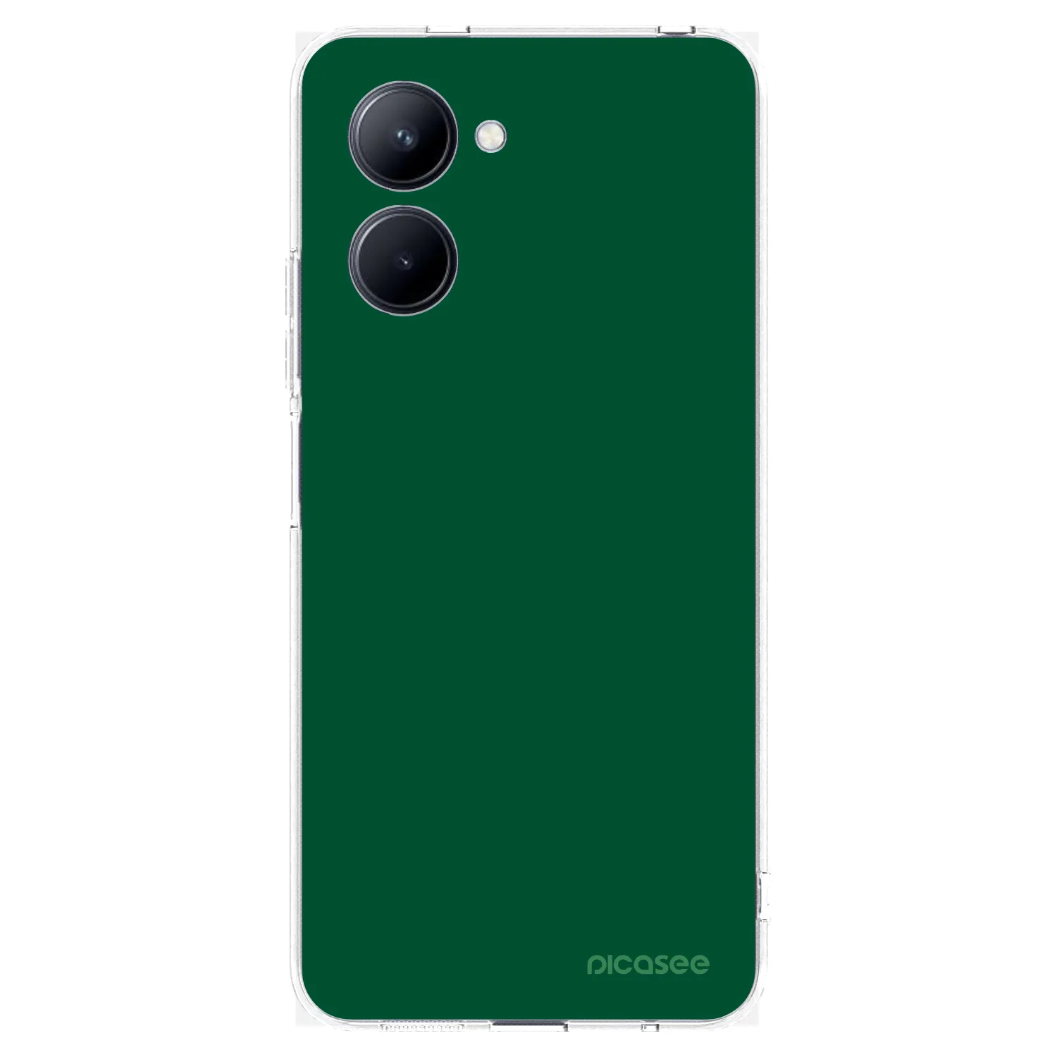 Picasee husă transparentă din silicon pentru Realme C33 (2023) - Green Gleam