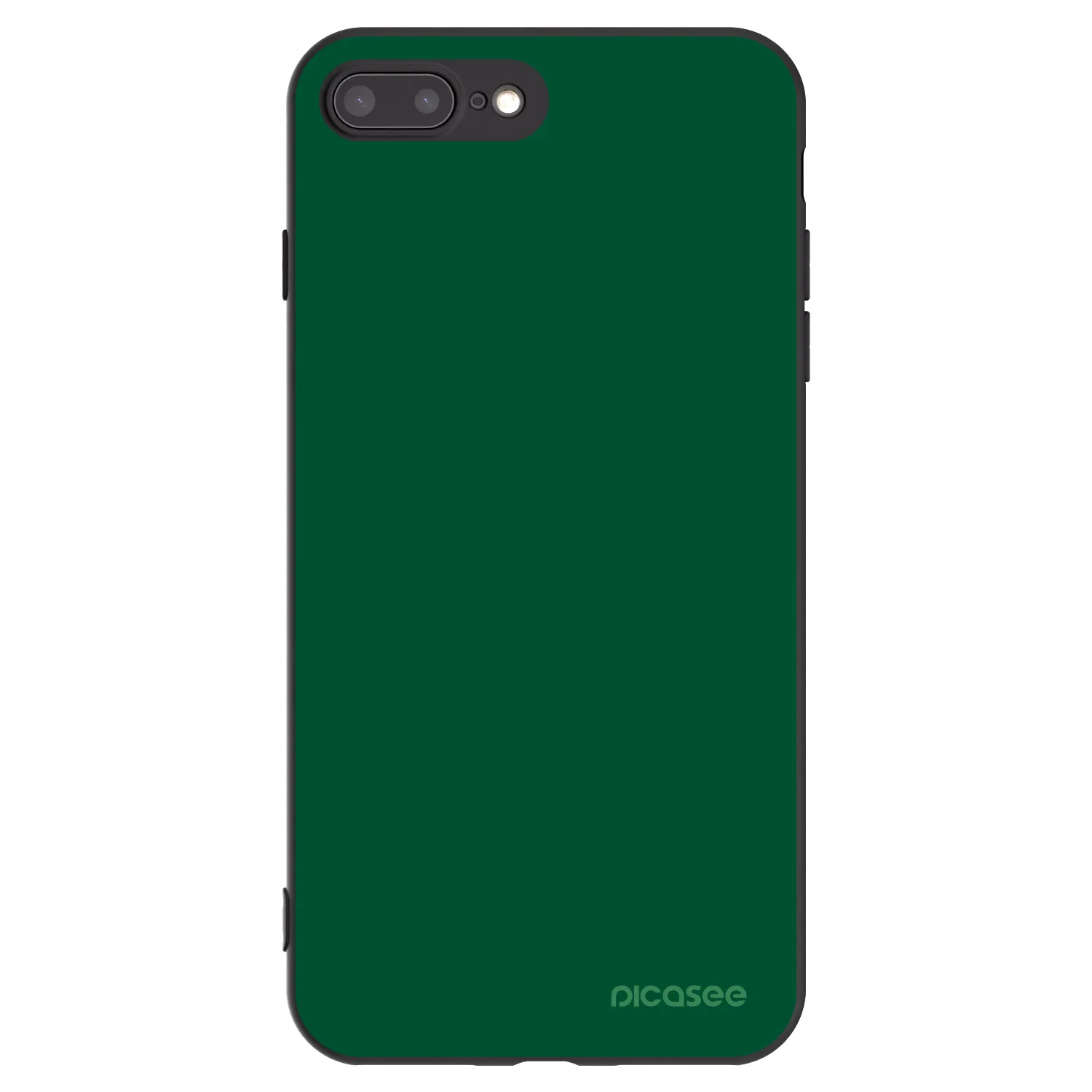 Picasee husă neagră din silicon pentru Apple iPhone 7 Plus - Green Gleam
