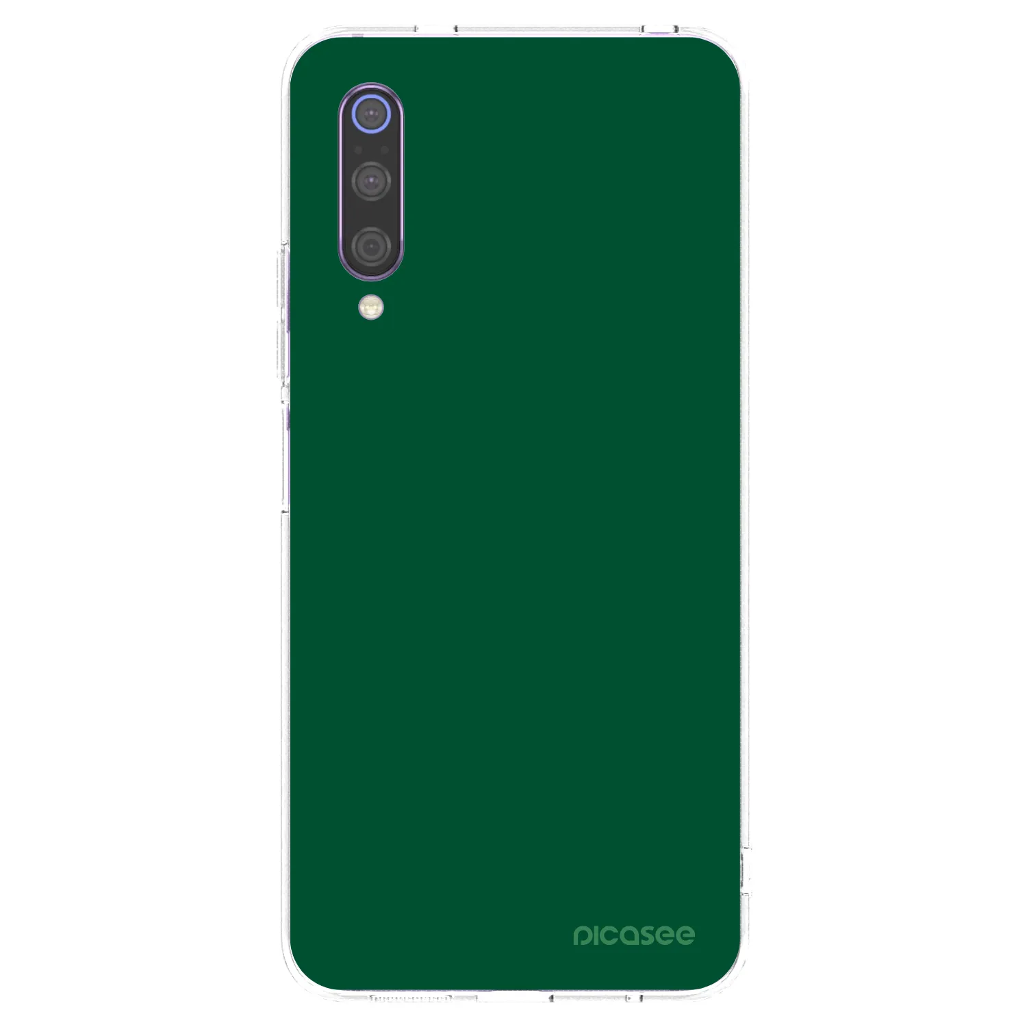 Picasee husă transparentă din silicon pentru Xiaomi Mi 9 - Green Gleam