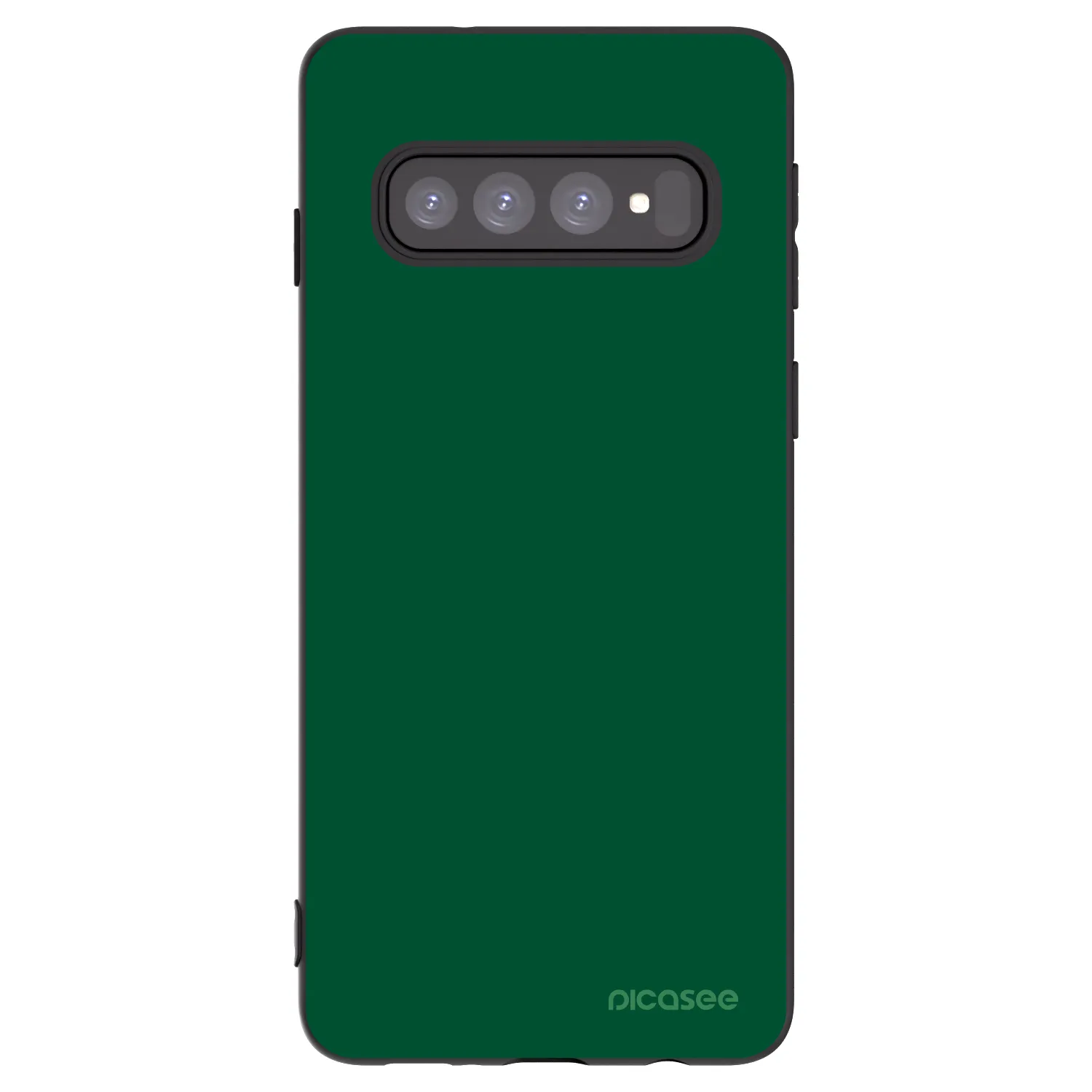 Picasee husă neagră din silicon pentru Samsung Galaxy S10 G973 - Green Gleam