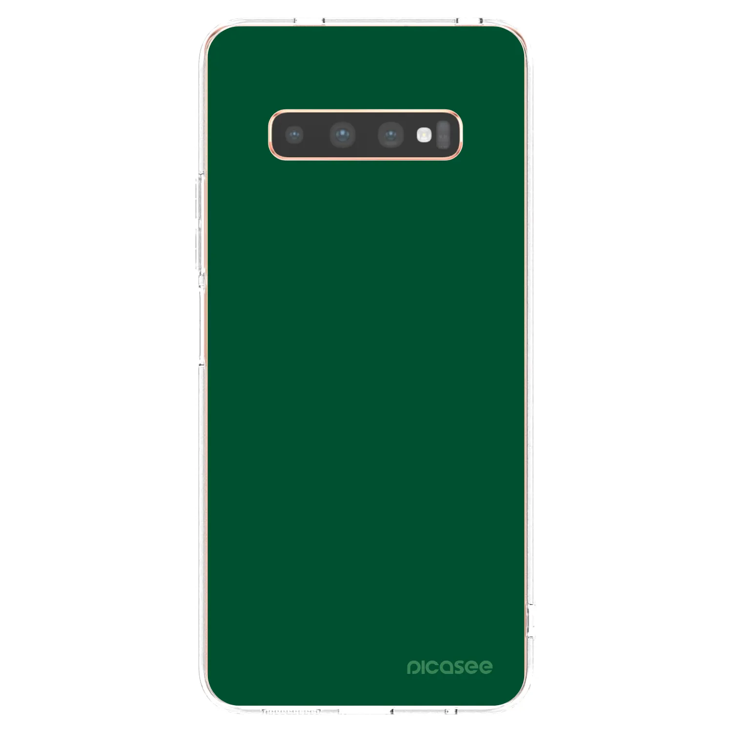 Picasee husă transparentă din silicon pentru Samsung Galaxy S10 Plus G975 - Green Gleam