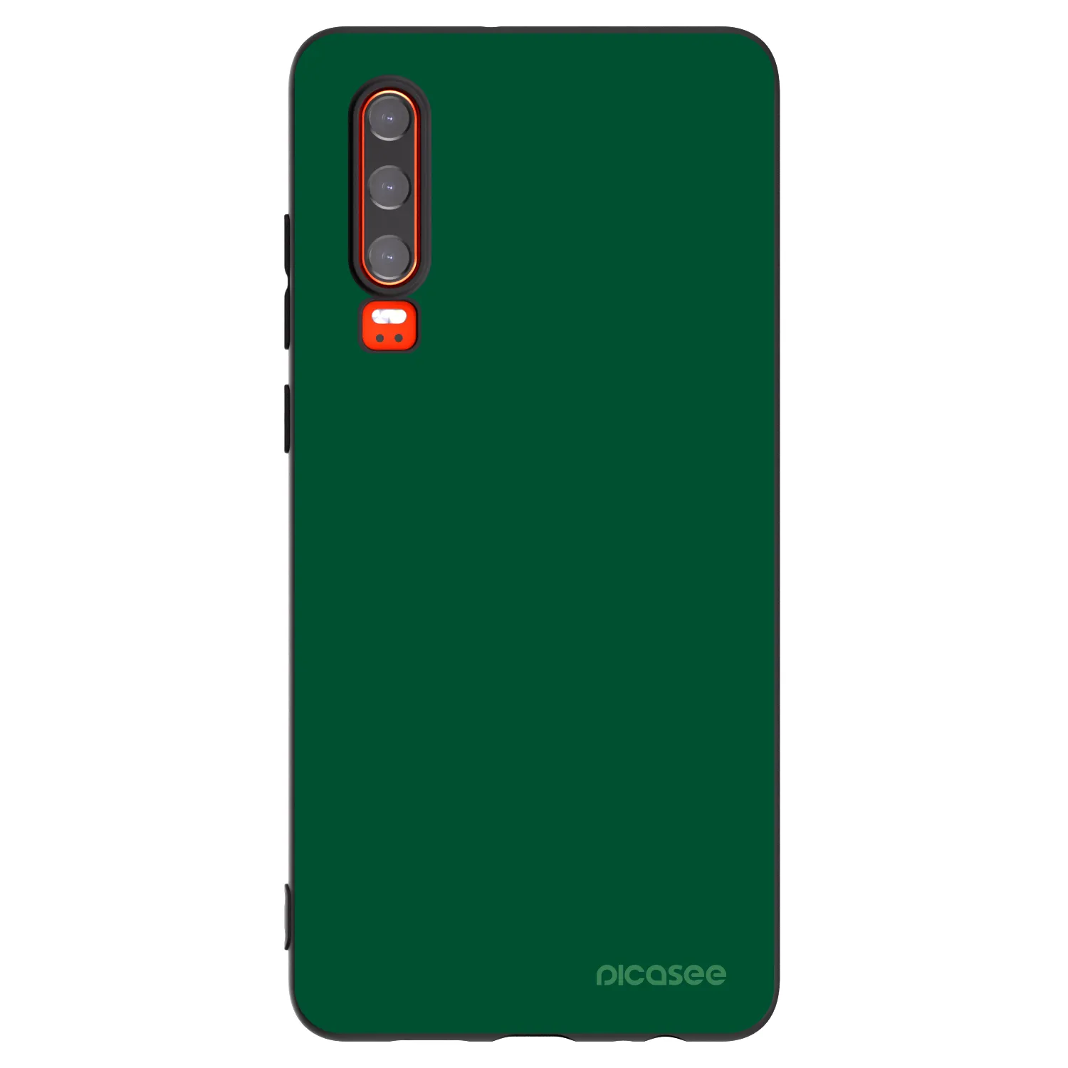 Picasee husă neagră din silicon pentru Huawei P30 - Green Gleam