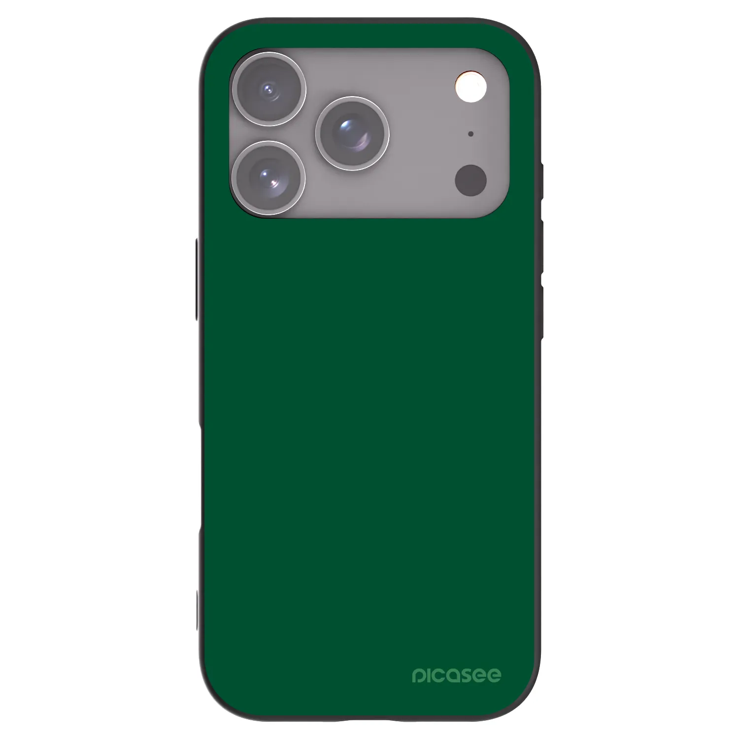 Picasee husă neagră din silicon pentru Apple iPhone 17 Pro - Green Gleam
