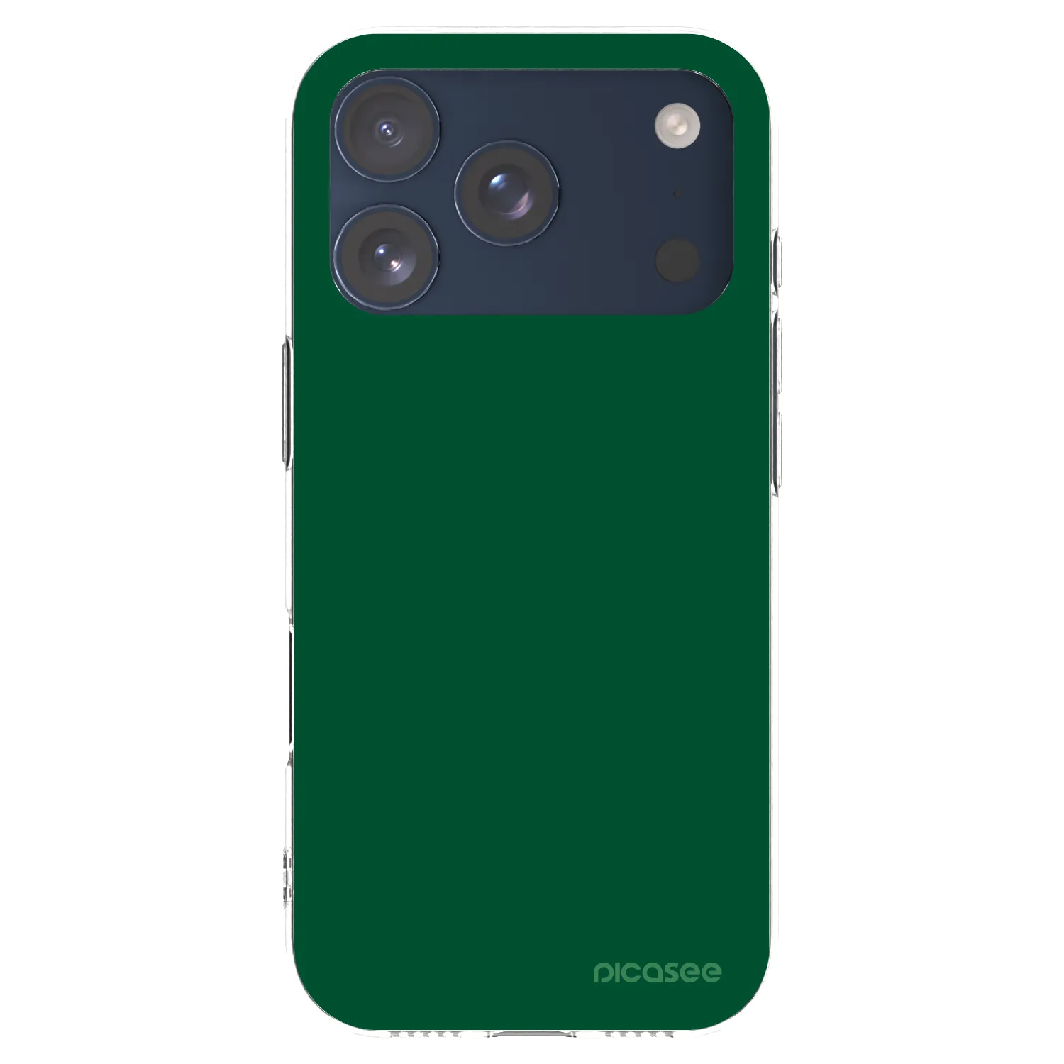 Picasee husă transparentă din silicon pentru Apple iPhone 17 Pro - Green Gleam