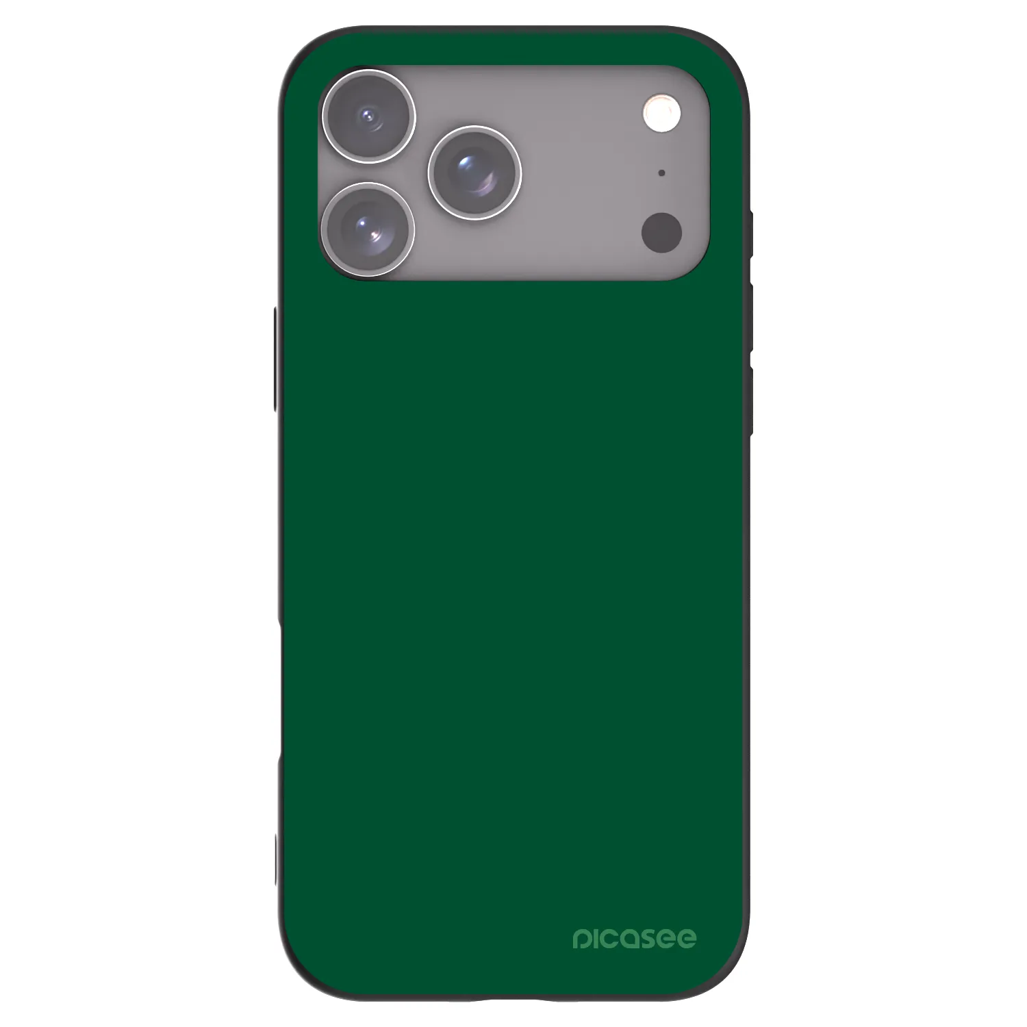 Picasee husă neagră din silicon pentru Apple iPhone 17 Pro Max - Green Gleam