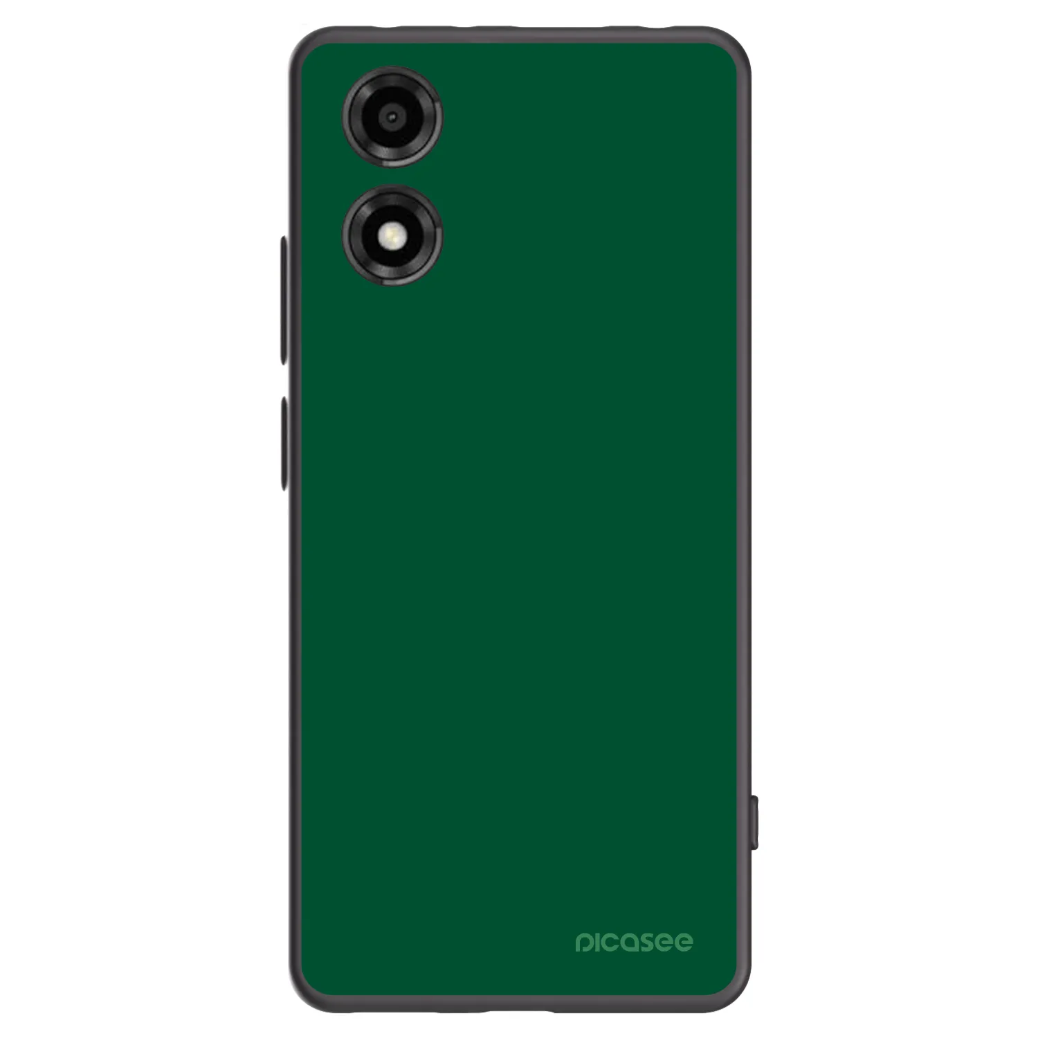Picasee husă neagră din silicon pentru Motorola Moto E14 - Green Gleam