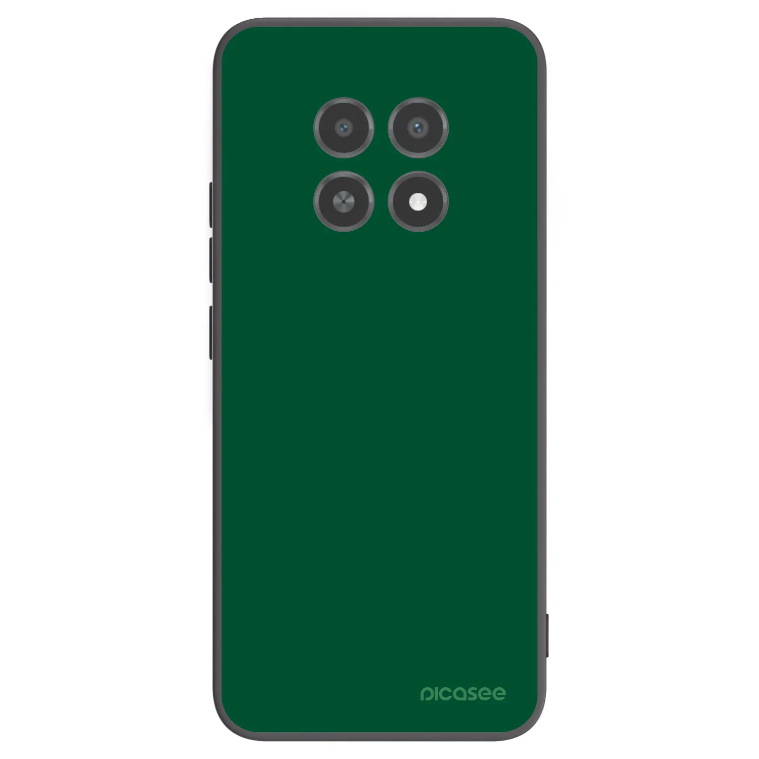 Picasee husă neagră din silicon pentru Realme 12X - Green Gleam