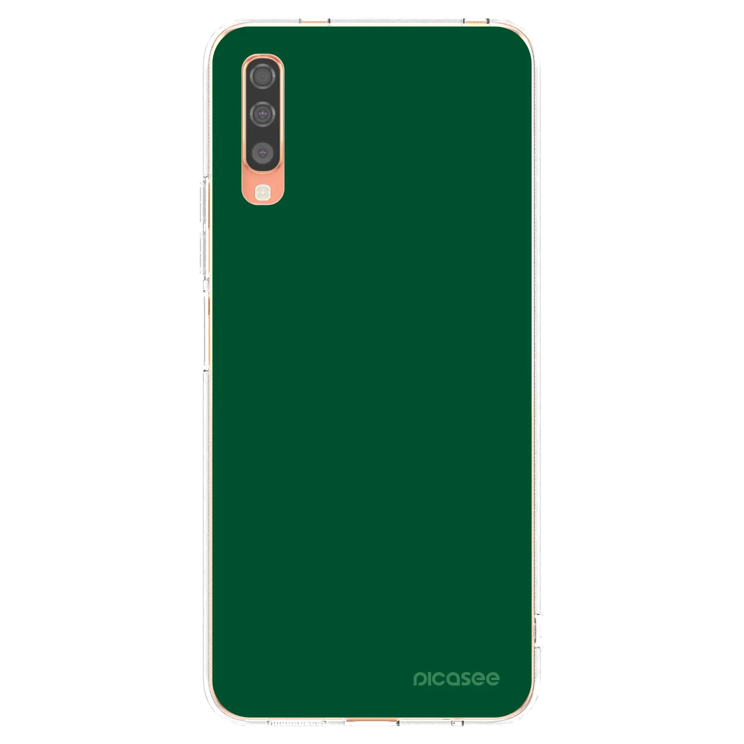 Picasee husă transparentă din silicon pentru Samsung Galaxy A70 A705F - Green Gleam