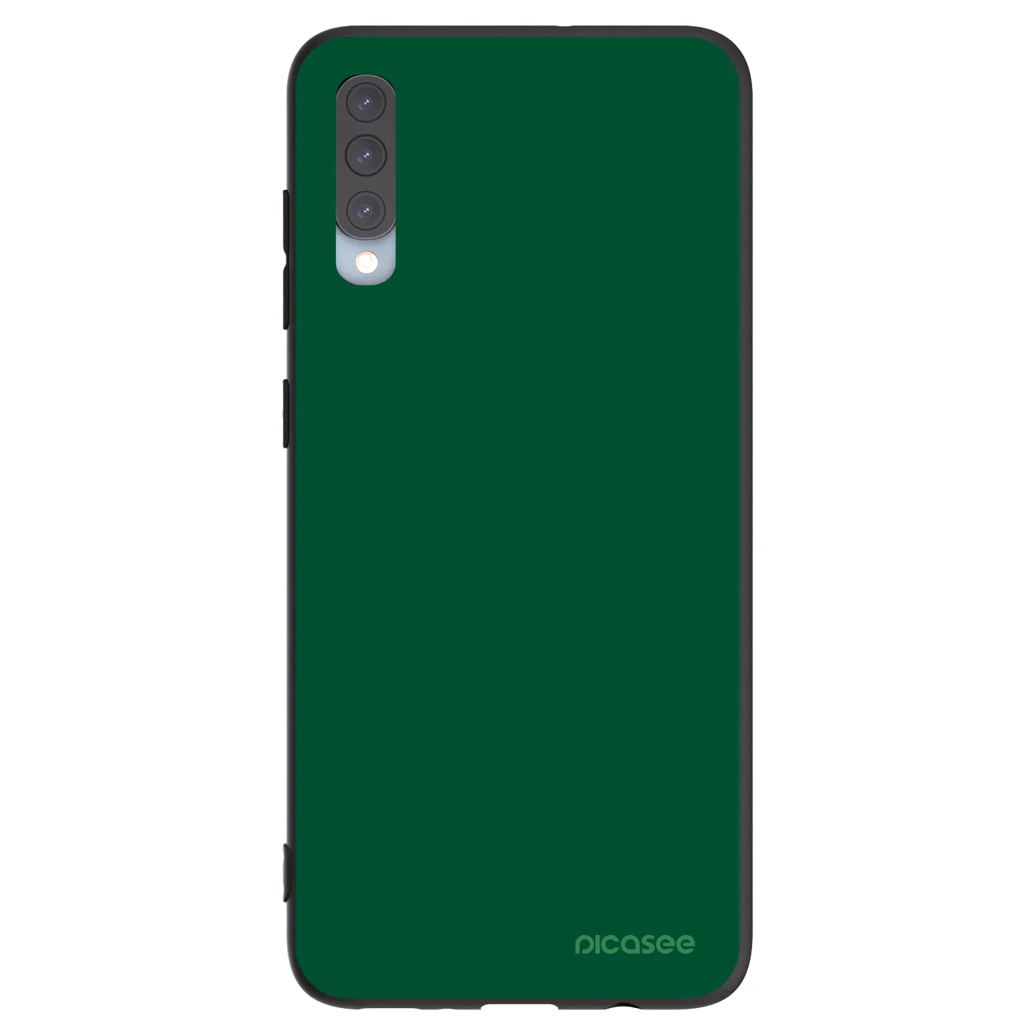 Picasee husă neagră din silicon pentru Samsung Galaxy A70 A705F - Green Gleam
