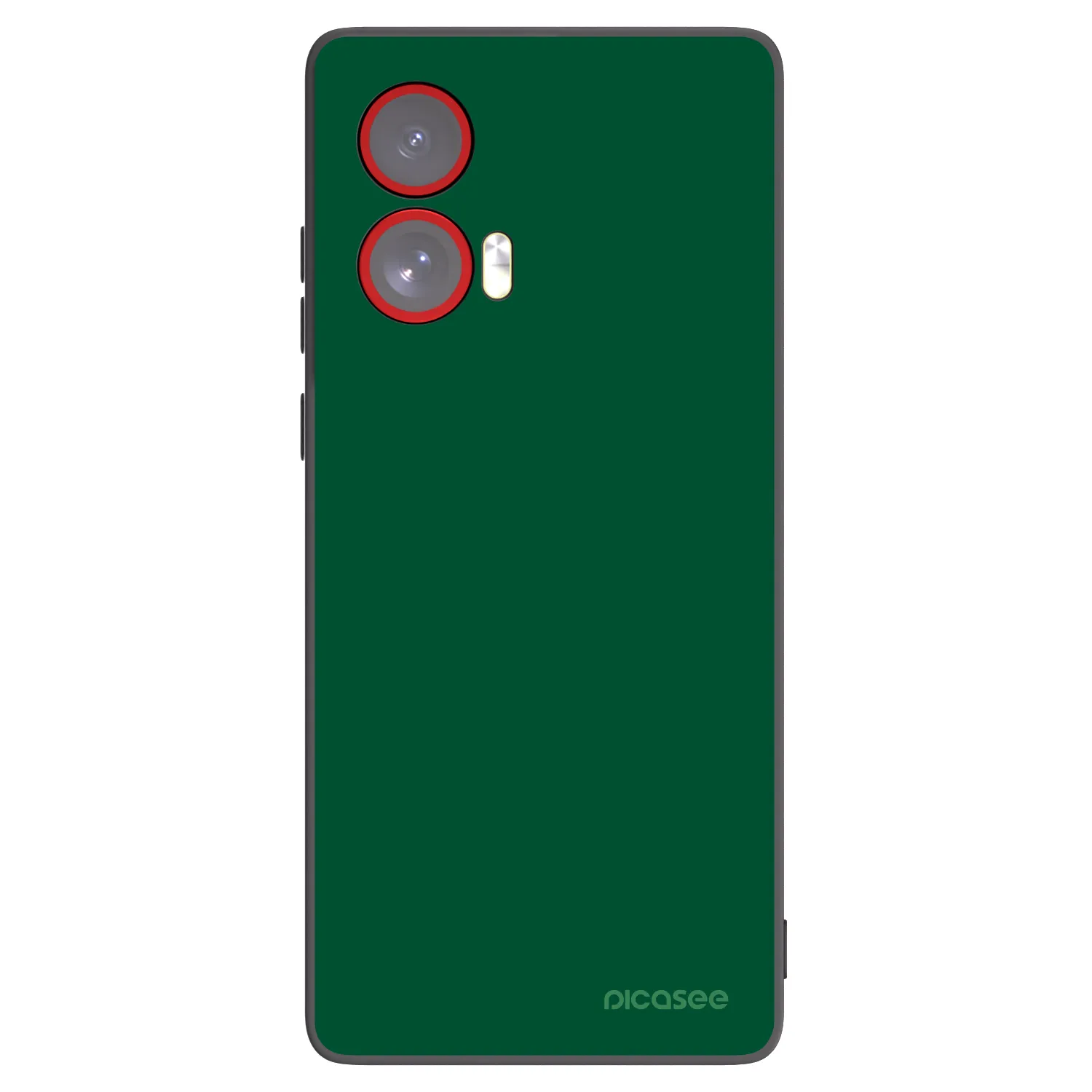 Picasee husă neagră din silicon pentru Motorola Edge 50 Fusion - Green Gleam