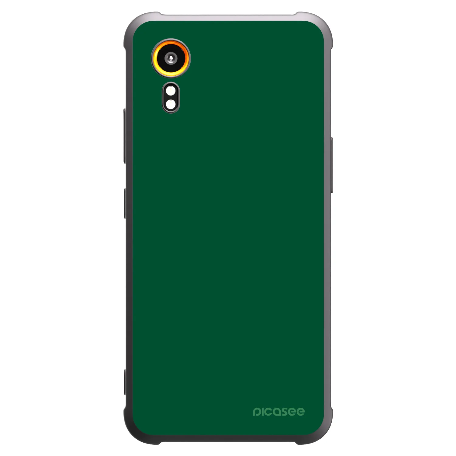 Picasee husă neagră din silicon pentru Samsung Galaxy Xcover 7 - Green Gleam
