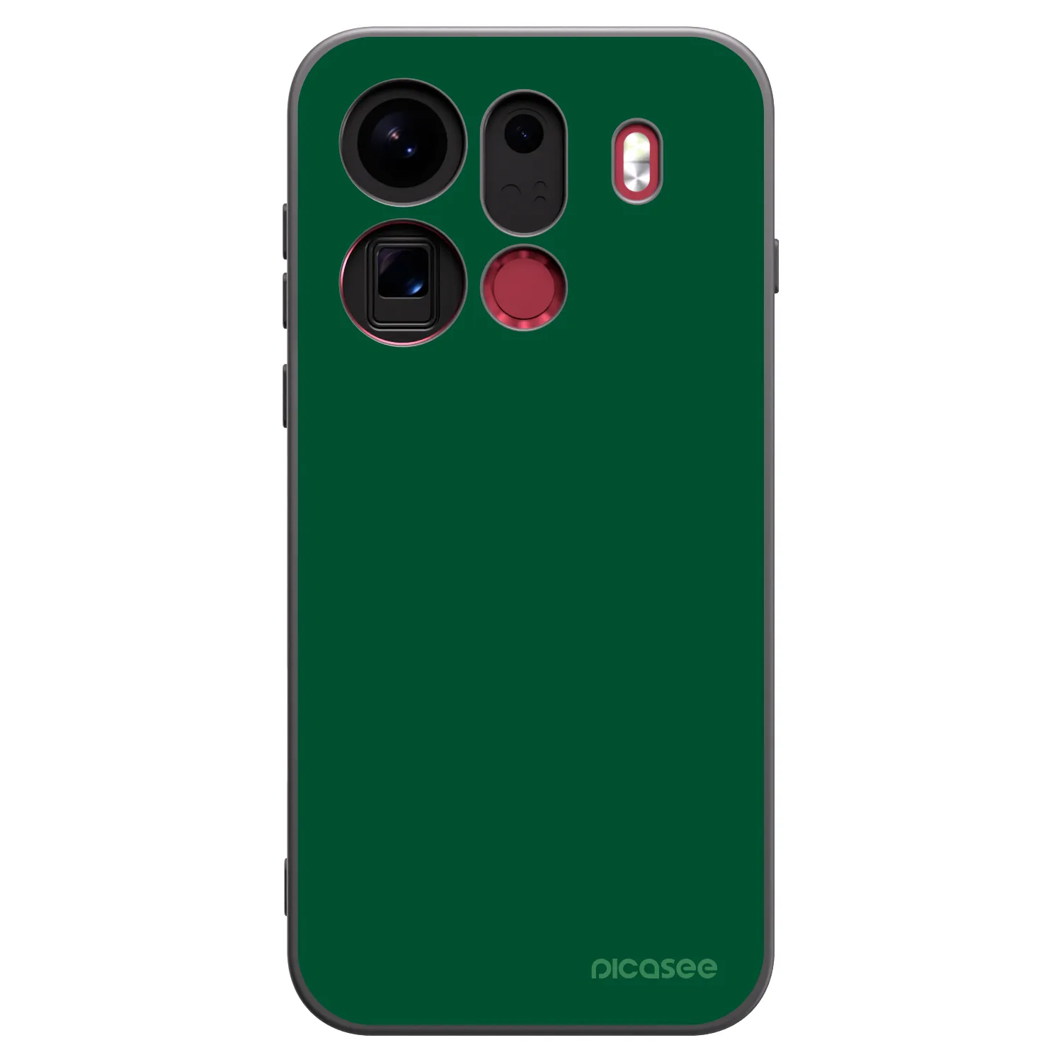 Picasee husă neagră din silicon pentru OPPO Find X9 Pro - Green Gleam