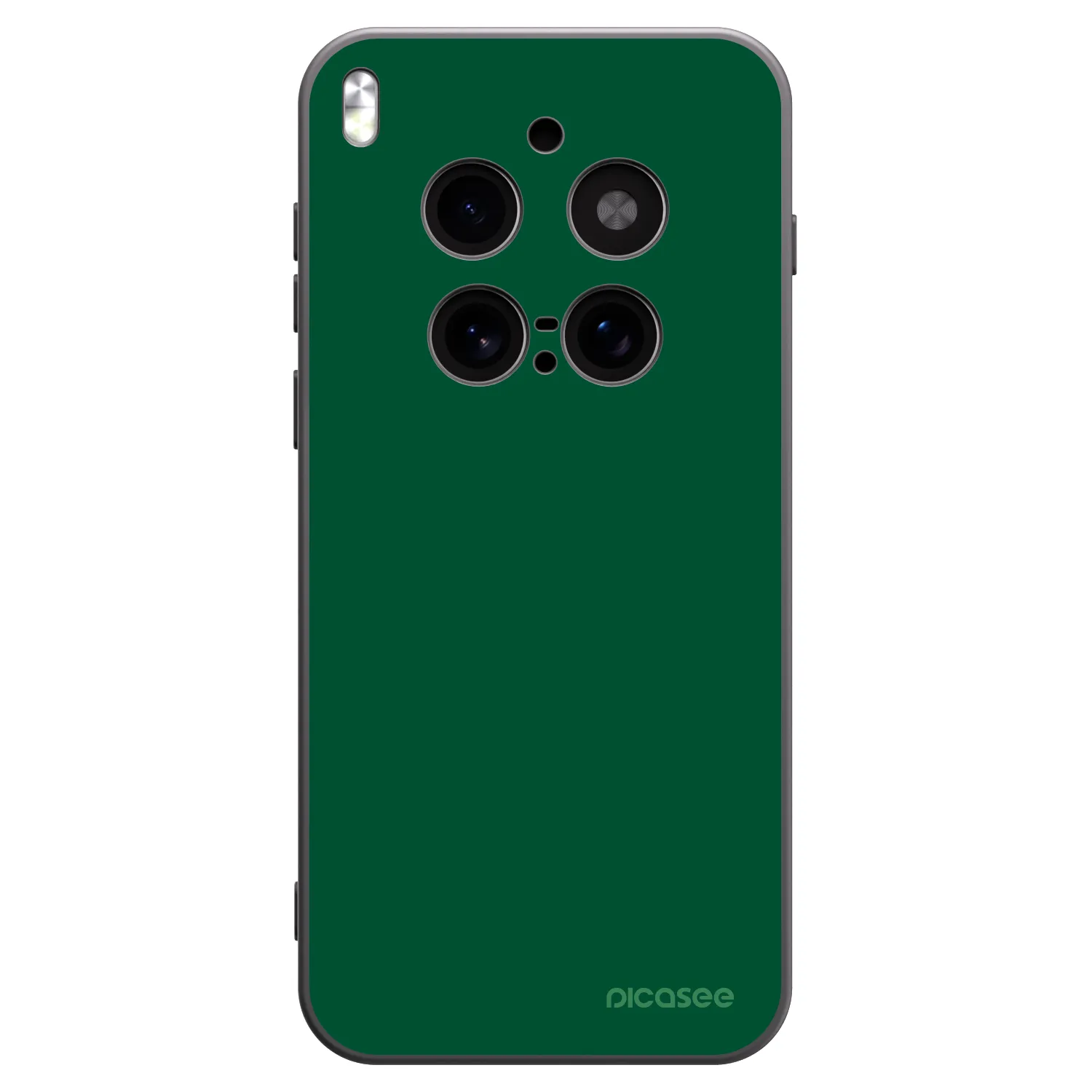 Picasee husă neagră din silicon pentru Vivo X300 Pro - Green Gleam