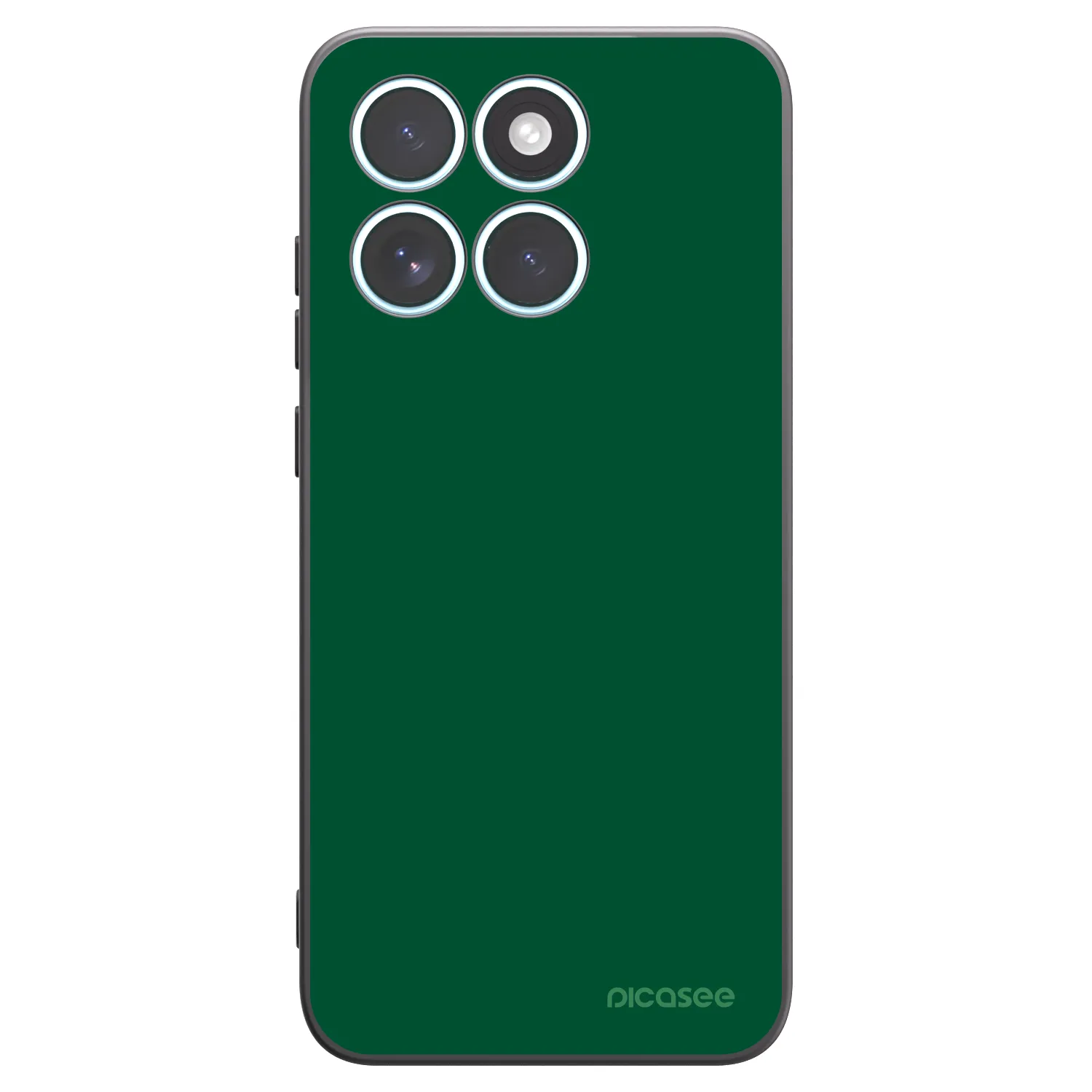 Picasee husă neagră din silicon pentru Motorola Edge 70 Fusion - Green Gleam