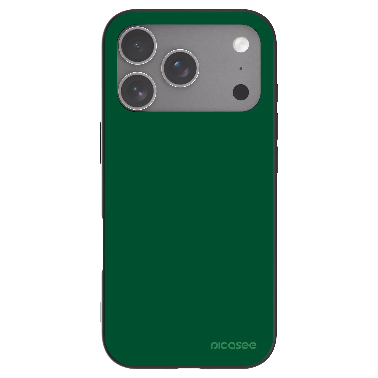 Picasee husă neagră din silicon pentru Apple iPhone 18 Pro - Green Gleam