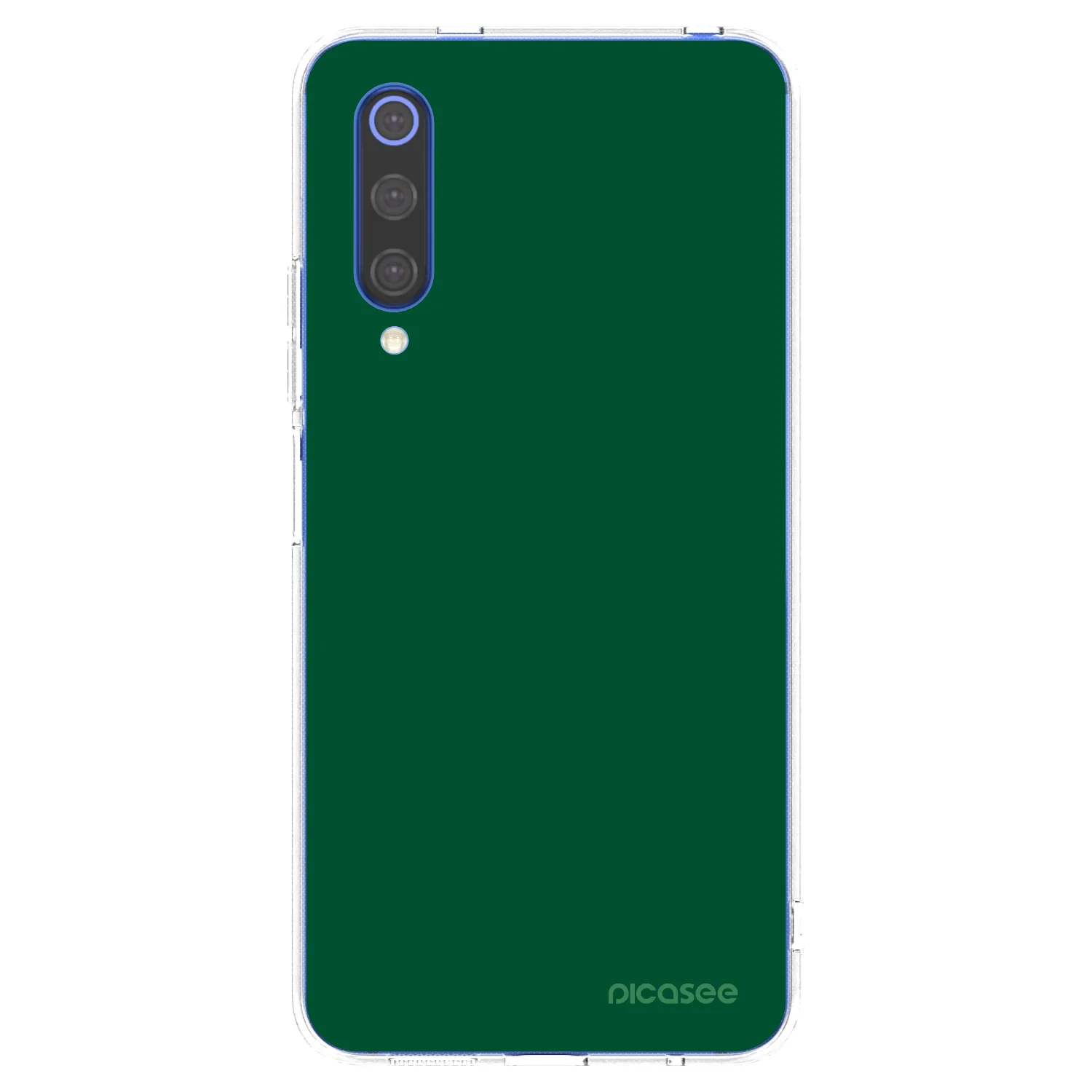 Picasee husă transparentă din silicon pentru Xiaomi Mi 9 SE - Green Gleam