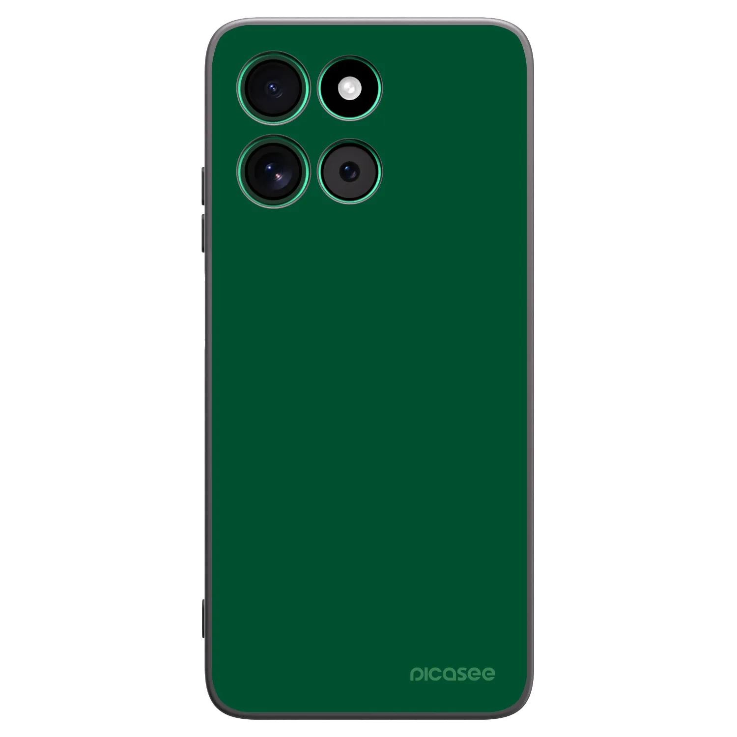 Picasee husă neagră din silicon pentru Motorola Moto G57 Power - Green Gleam