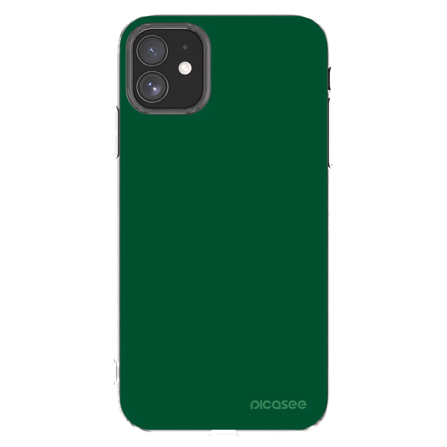 Picasee husă transparentă din silicon pentru Apple iPhone 11 - Green Gleam