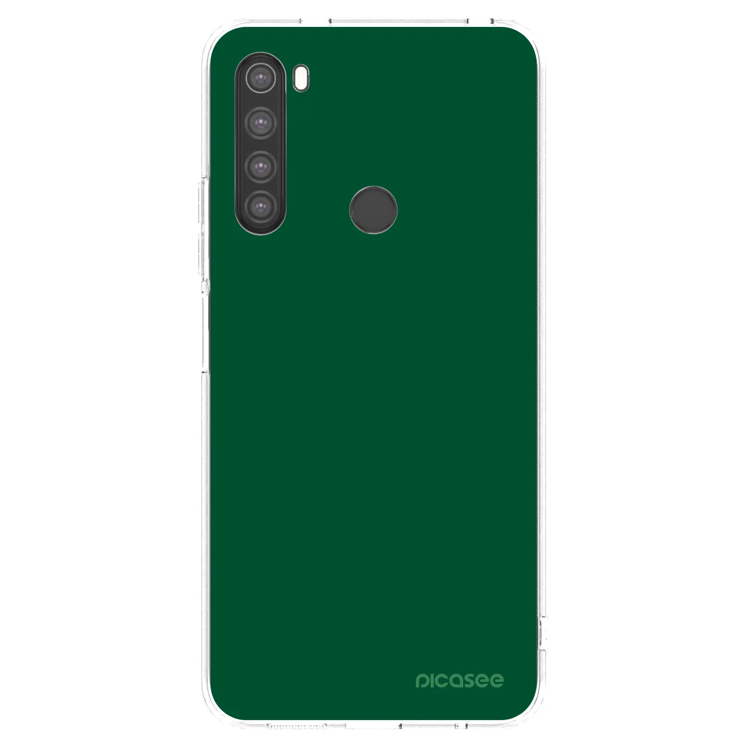 Picasee husă transparentă din silicon pentru Xiaomi Redmi Note 8 - Green Gleam
