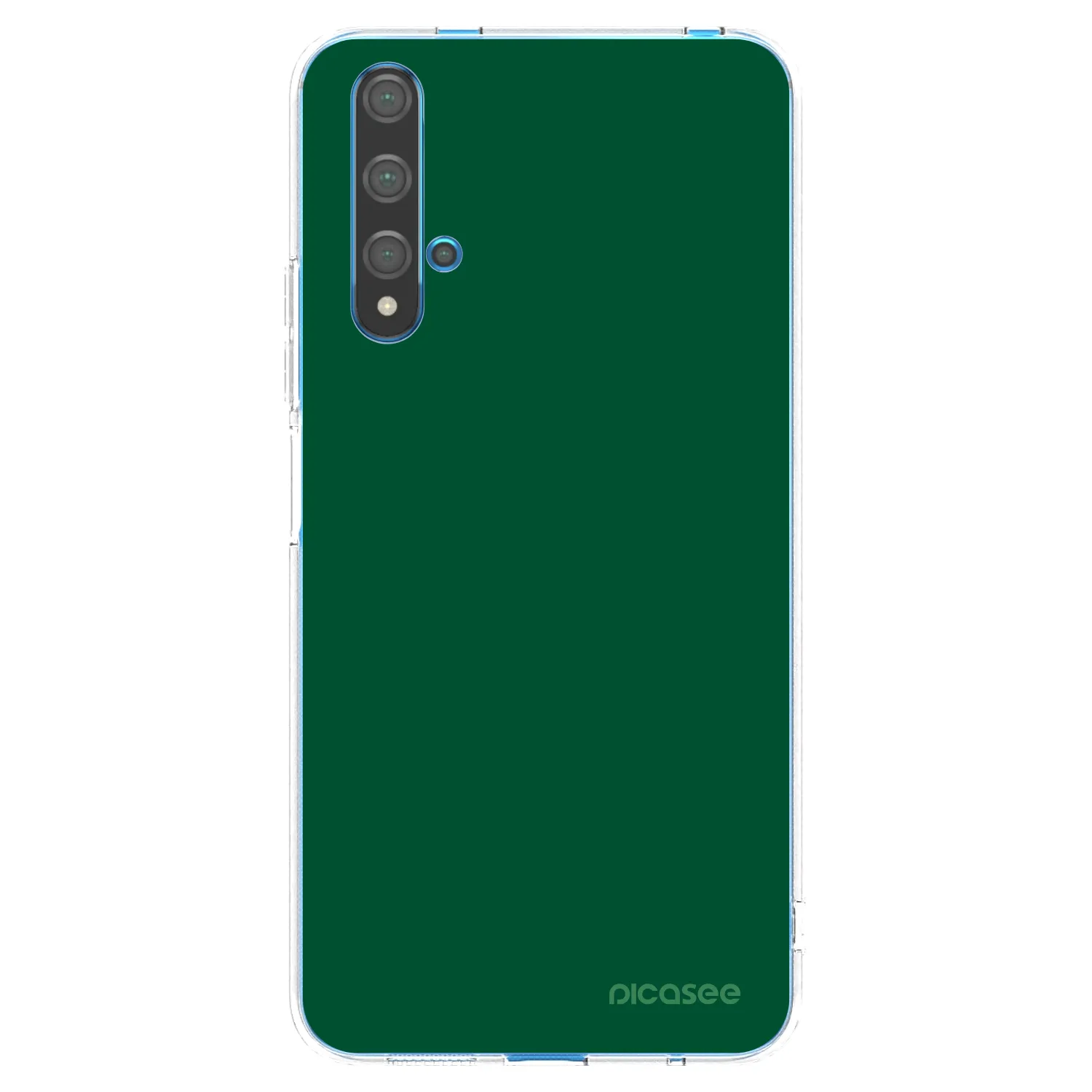 Picasee husă transparentă din silicon pentru Huawei Nova 5T - Green Gleam