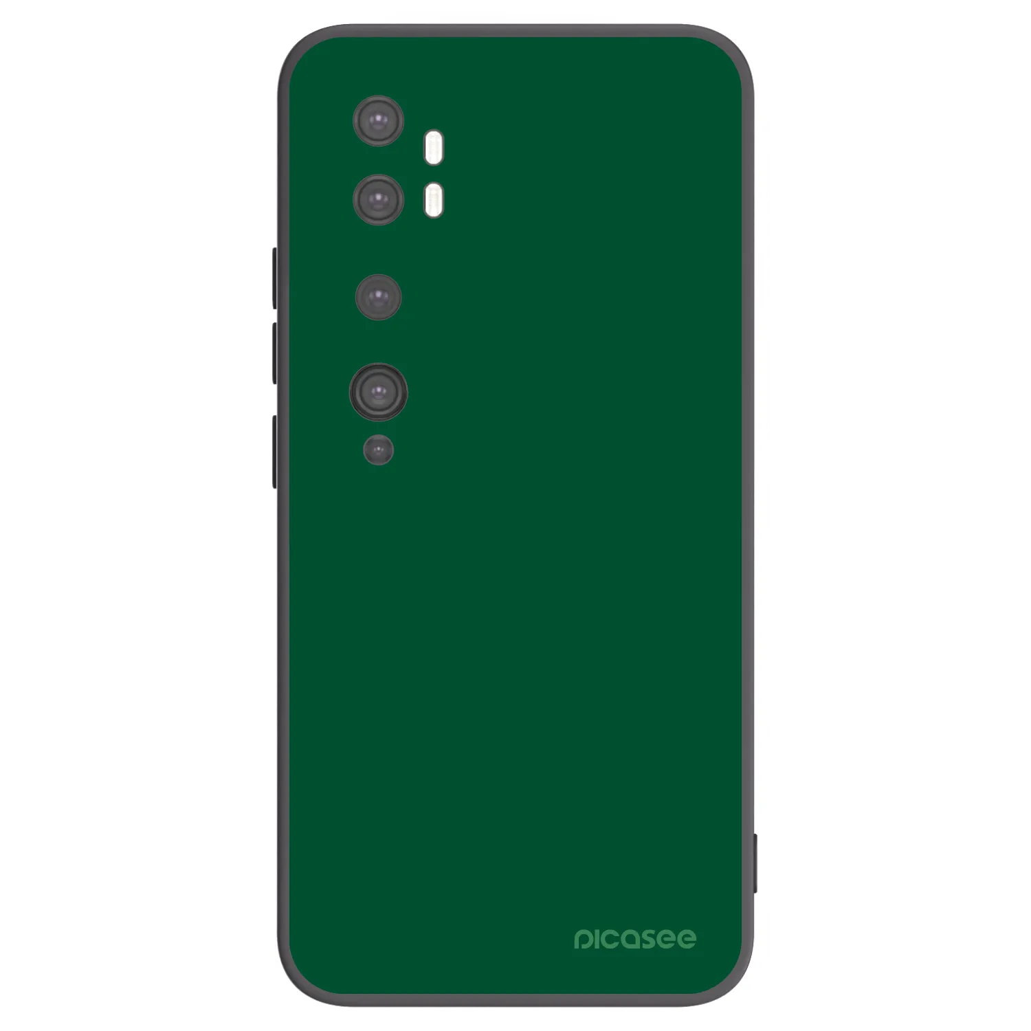 Picasee husă neagră din silicon pentru Xiaomi Mi Note 10 (Pro) - Green Gleam