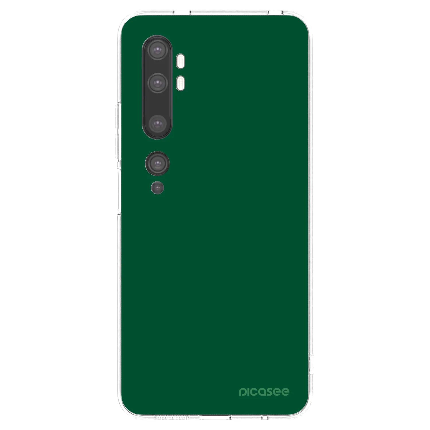 Picasee husă transparentă din silicon pentru Xiaomi Mi Note 10 (Pro) - Green Gleam
