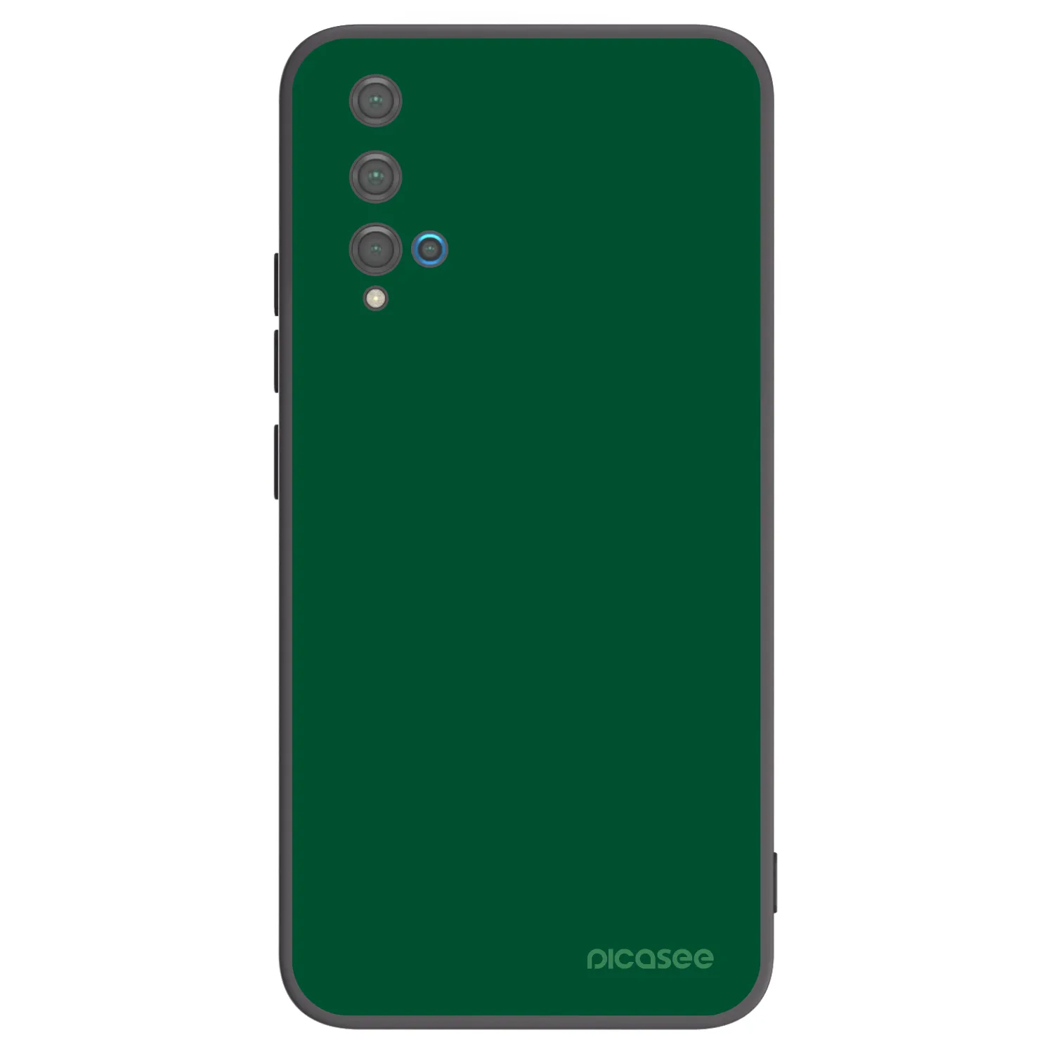 Picasee husă neagră din silicon pentru Huawei Nova 5T - Green Gleam