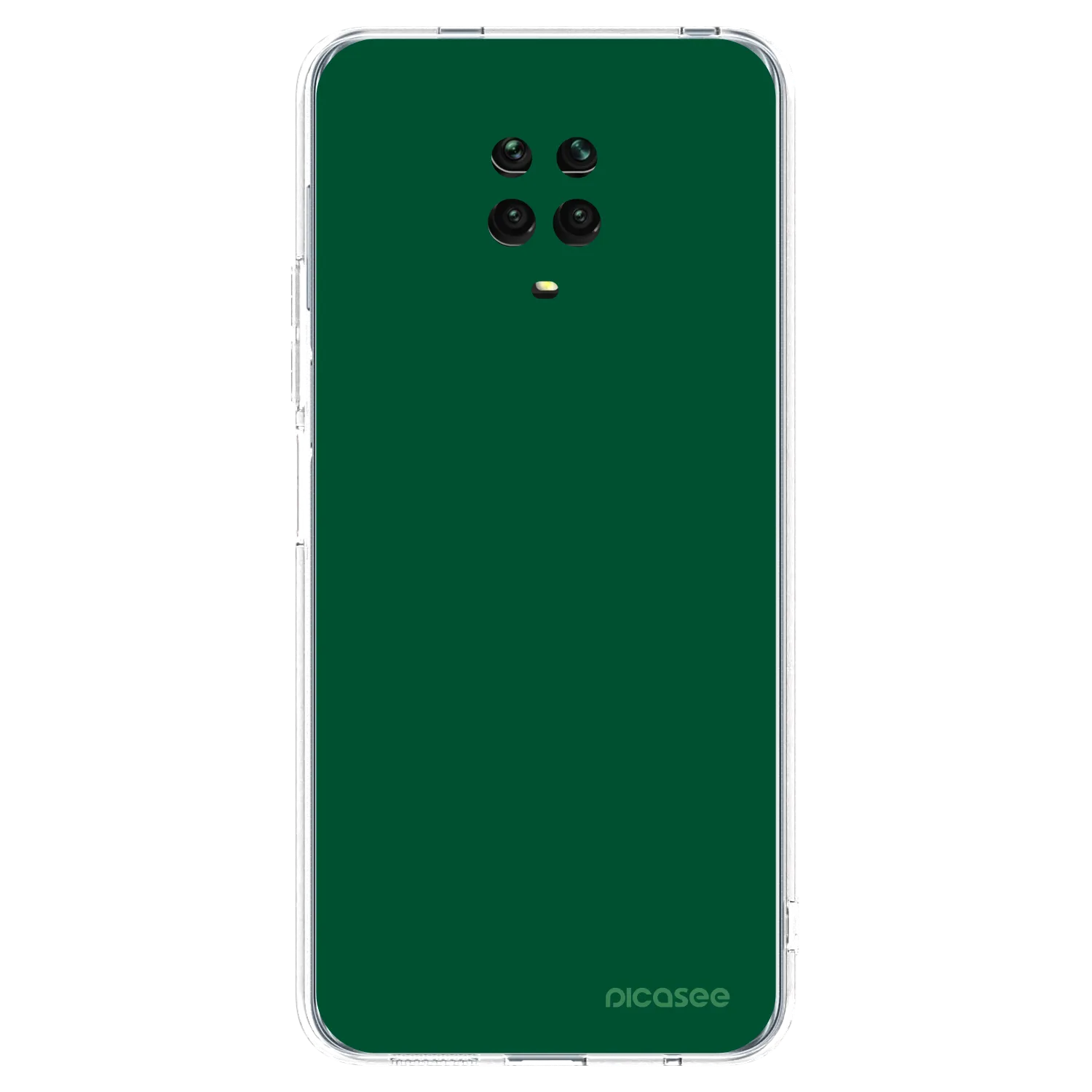 Picasee husă transparentă din silicon pentru Xiaomi Redmi Note 9 Pro - Green Gleam