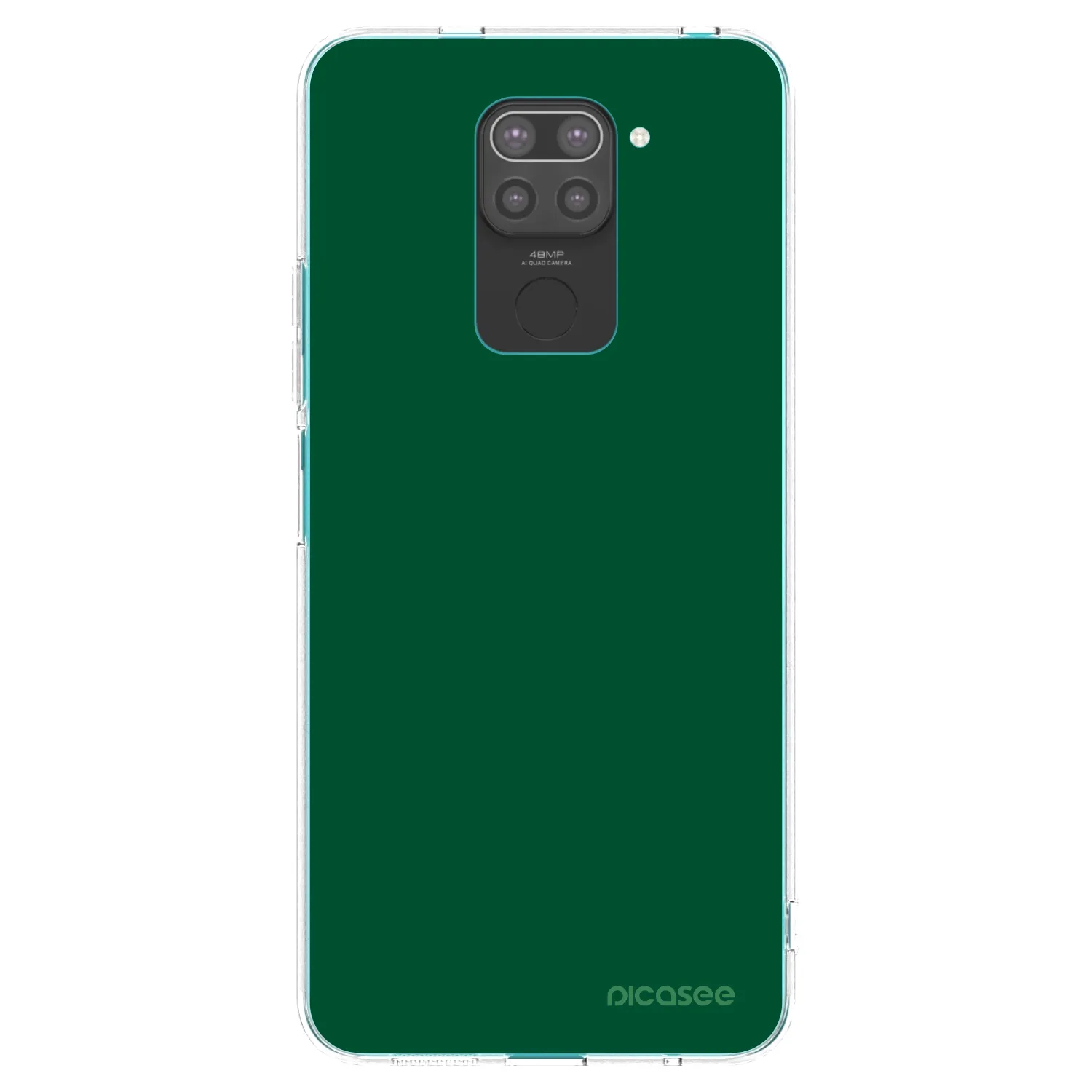 Picasee husă neagră din silicon pentru Xiaomi Redmi Note 9 - Green Gleam