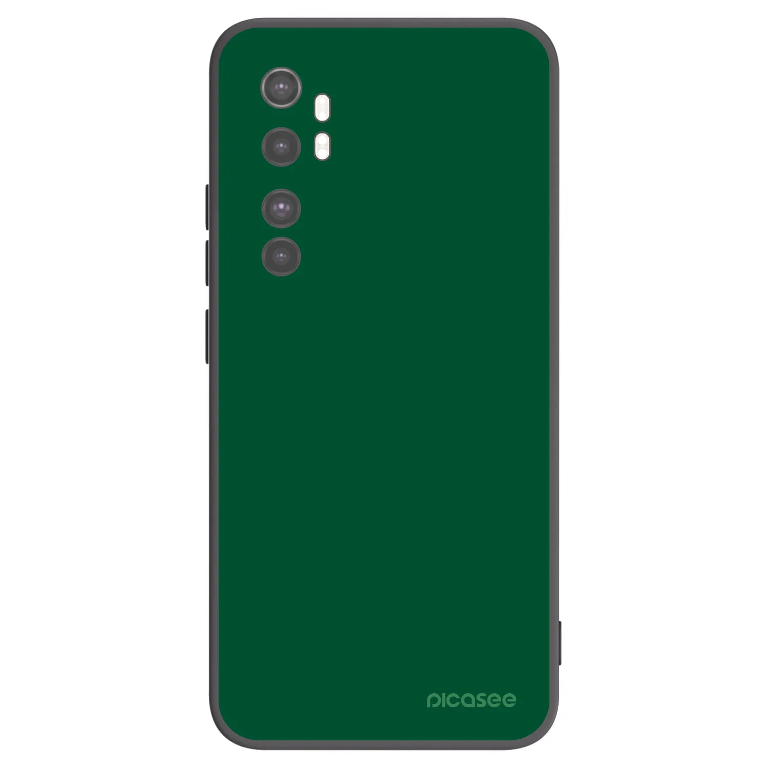 Picasee husă neagră din silicon pentru Xiaomi Mi Note 10 Lite - Green Gleam