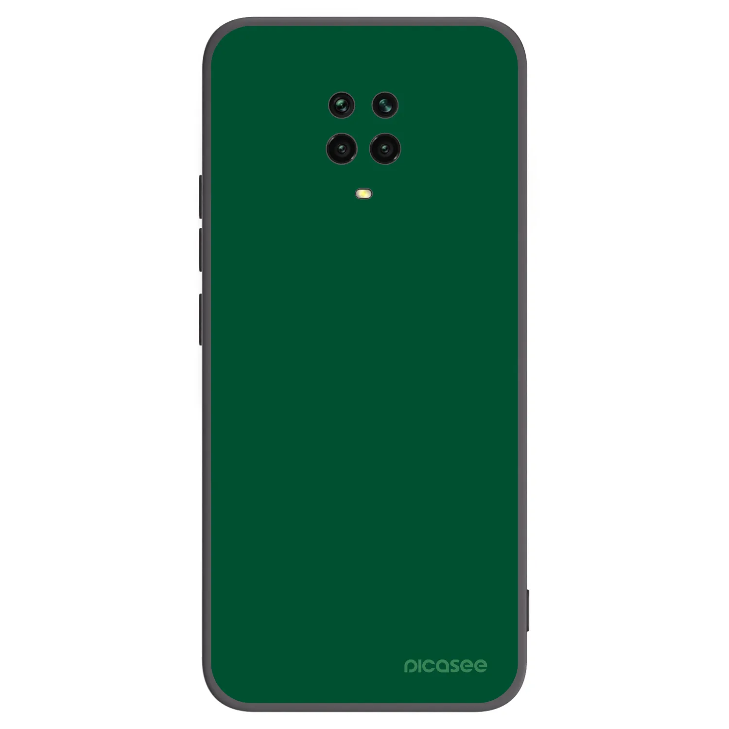 Picasee husă neagră din silicon pentru Xiaomi Redmi Note 9S - Green Gleam