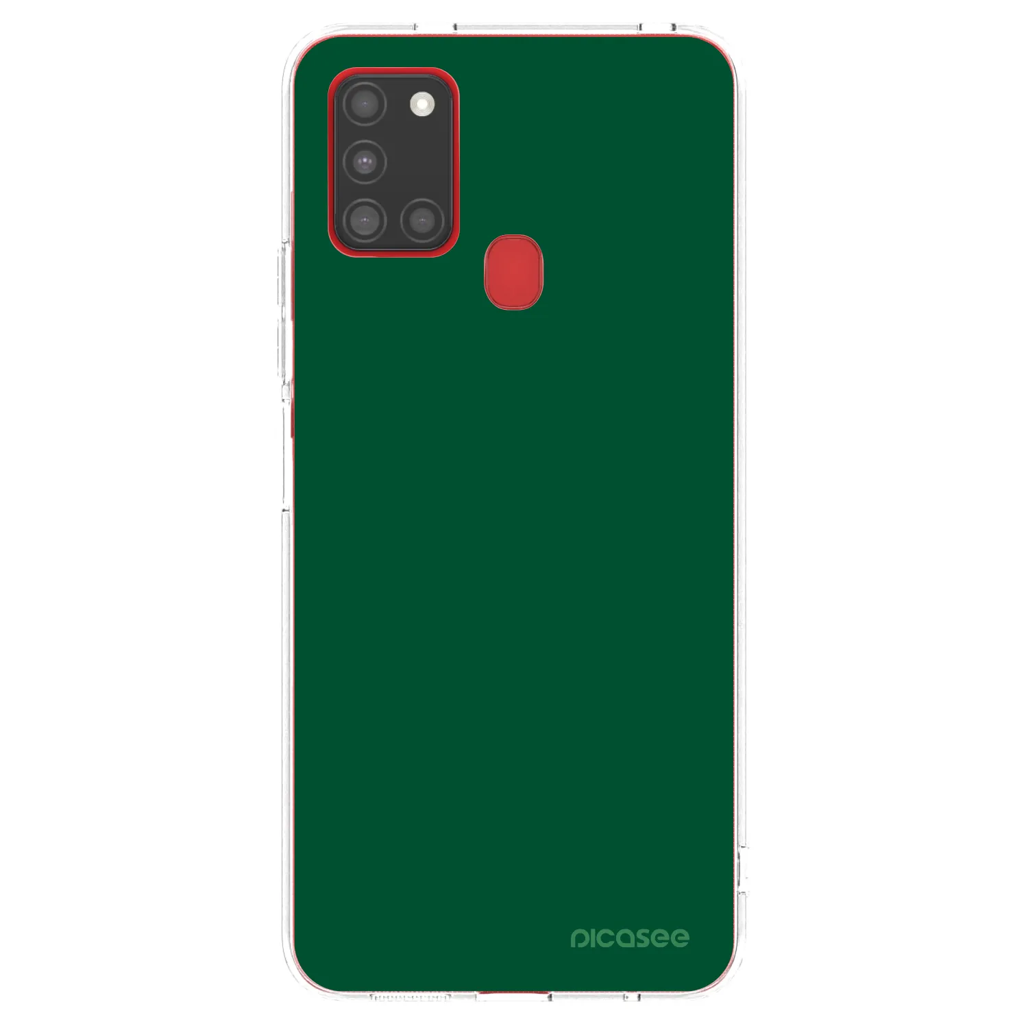 Picasee husă transparentă din silicon pentru Samsung Galaxy A21s - Green Gleam