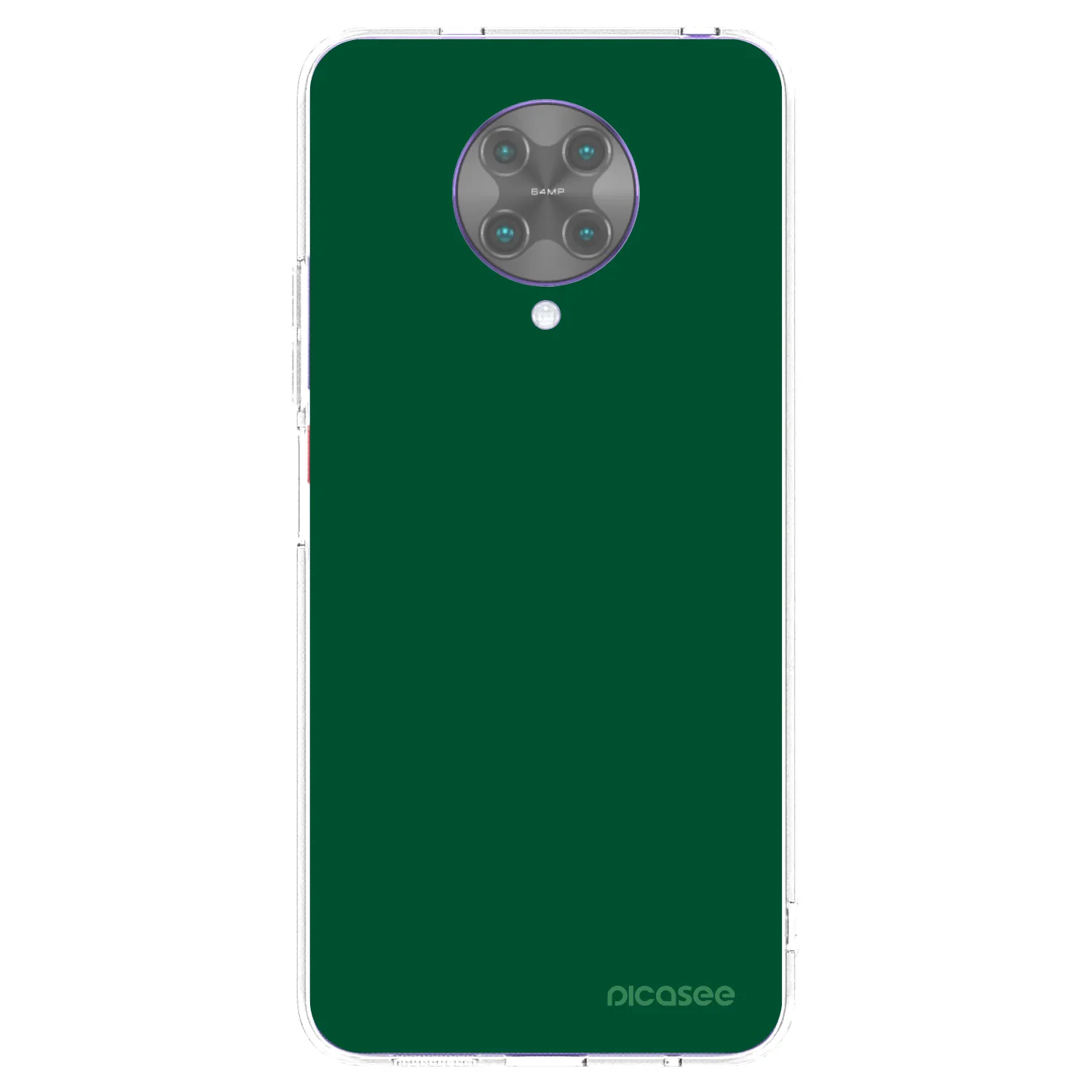 Picasee husă transparentă din silicon pentru Xiaomi Poco F2 Pro - Green Gleam