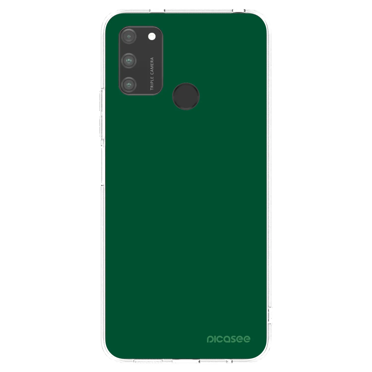 Picasee husă transparentă din silicon pentru Honor 9A - Green Gleam