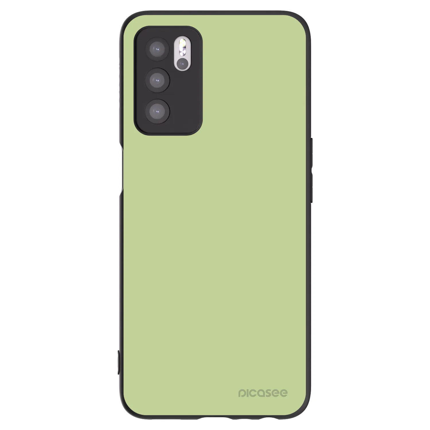 Picasee husă neagră din silicon pentru OPPO A16s - Heavenly Hints